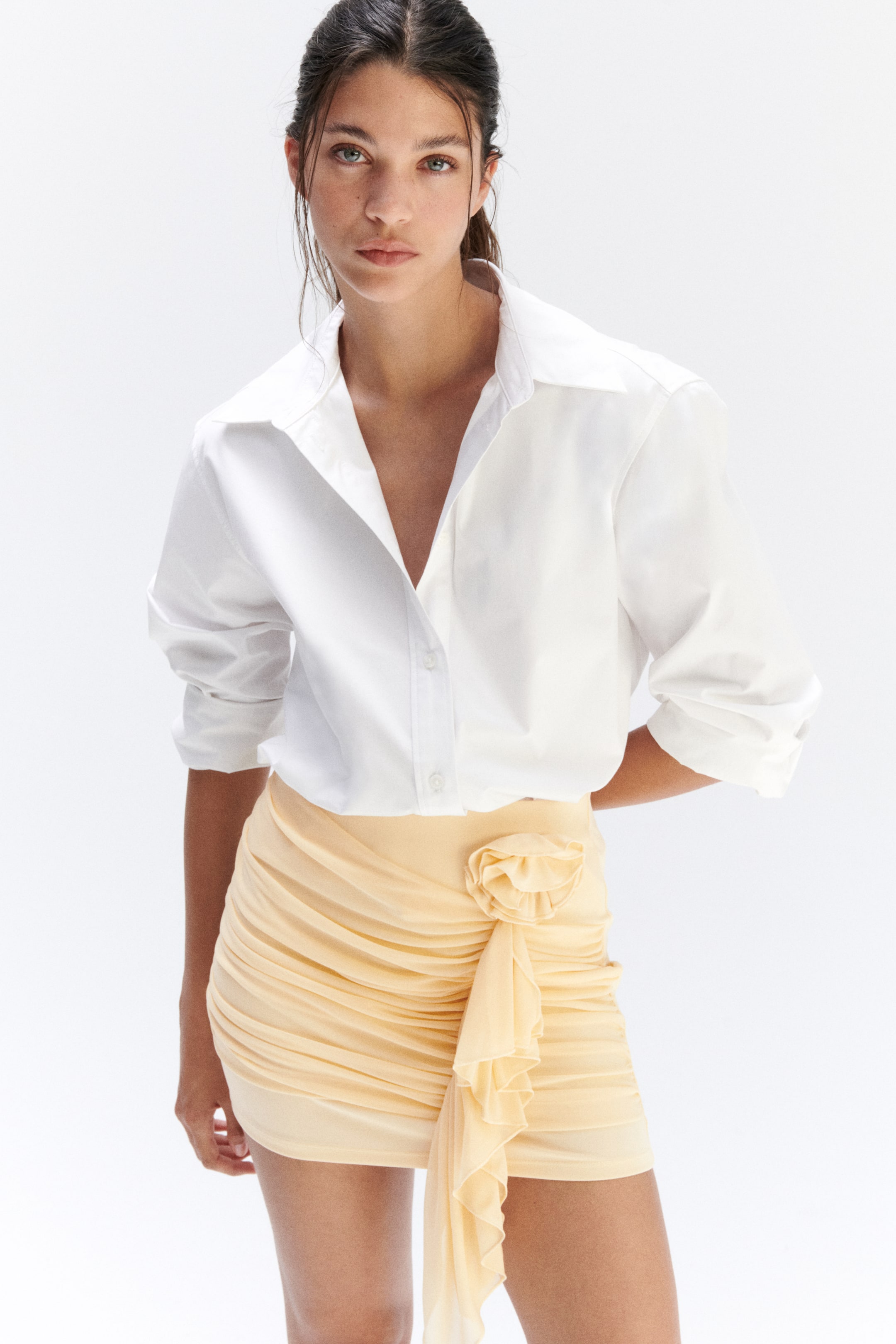 Flower-Detail Mini Skirt