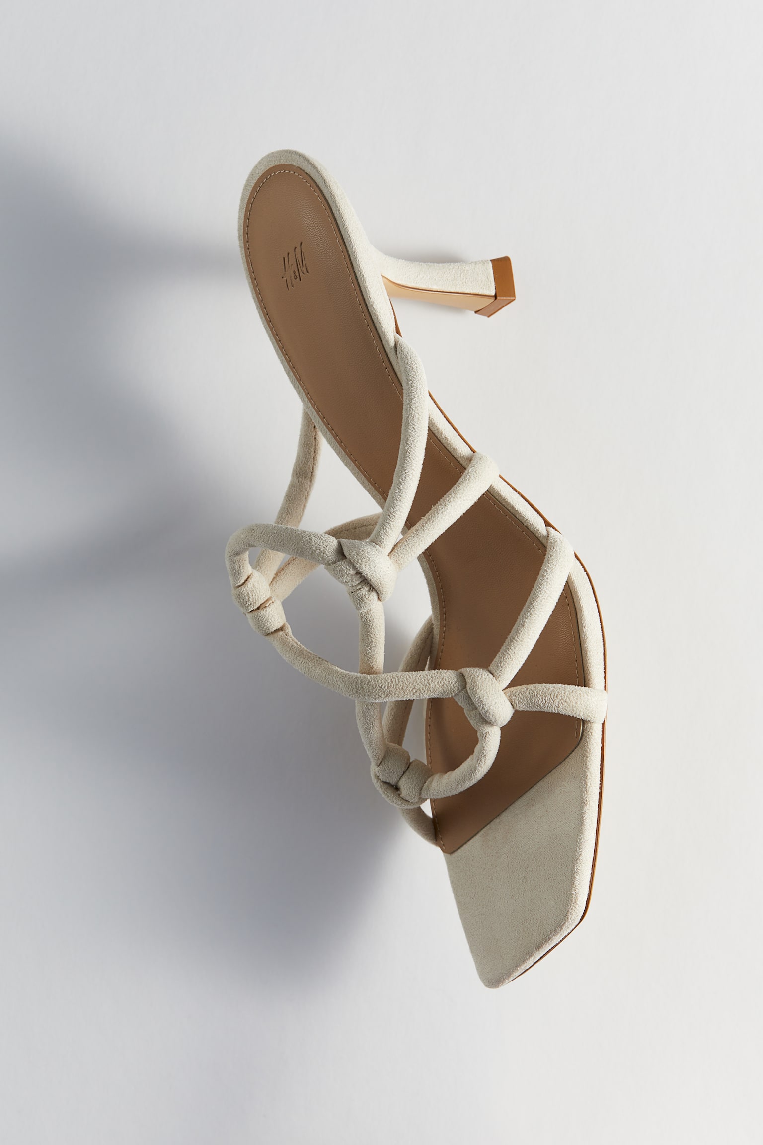 Heeled Strappy Sandals - Light beige/Black - 2