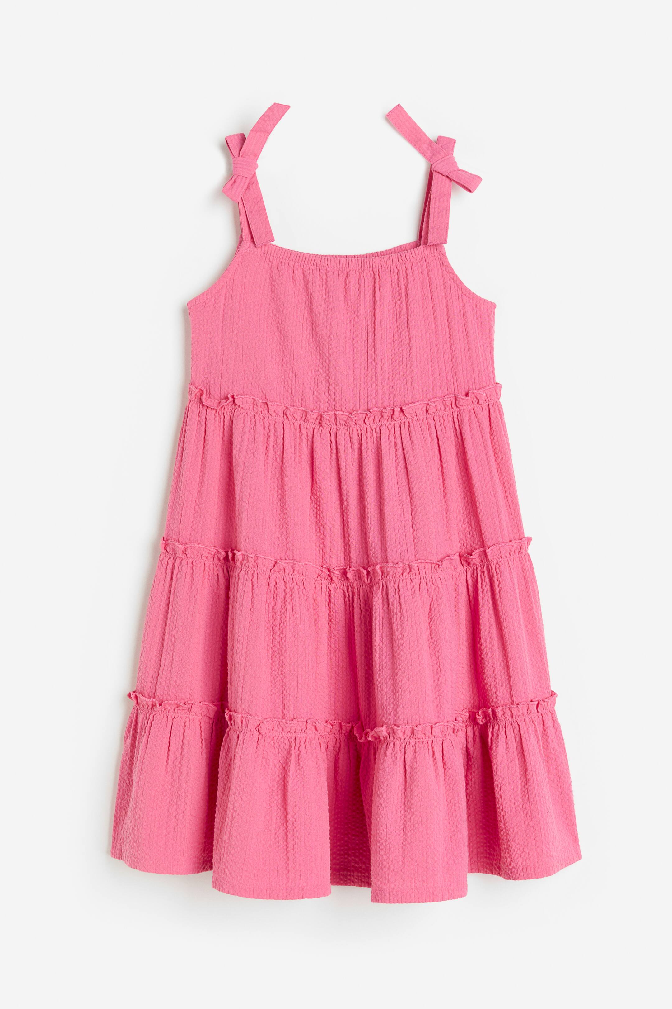 View larger image: Seersucker Dress - Pink - Kids | H&M US 1