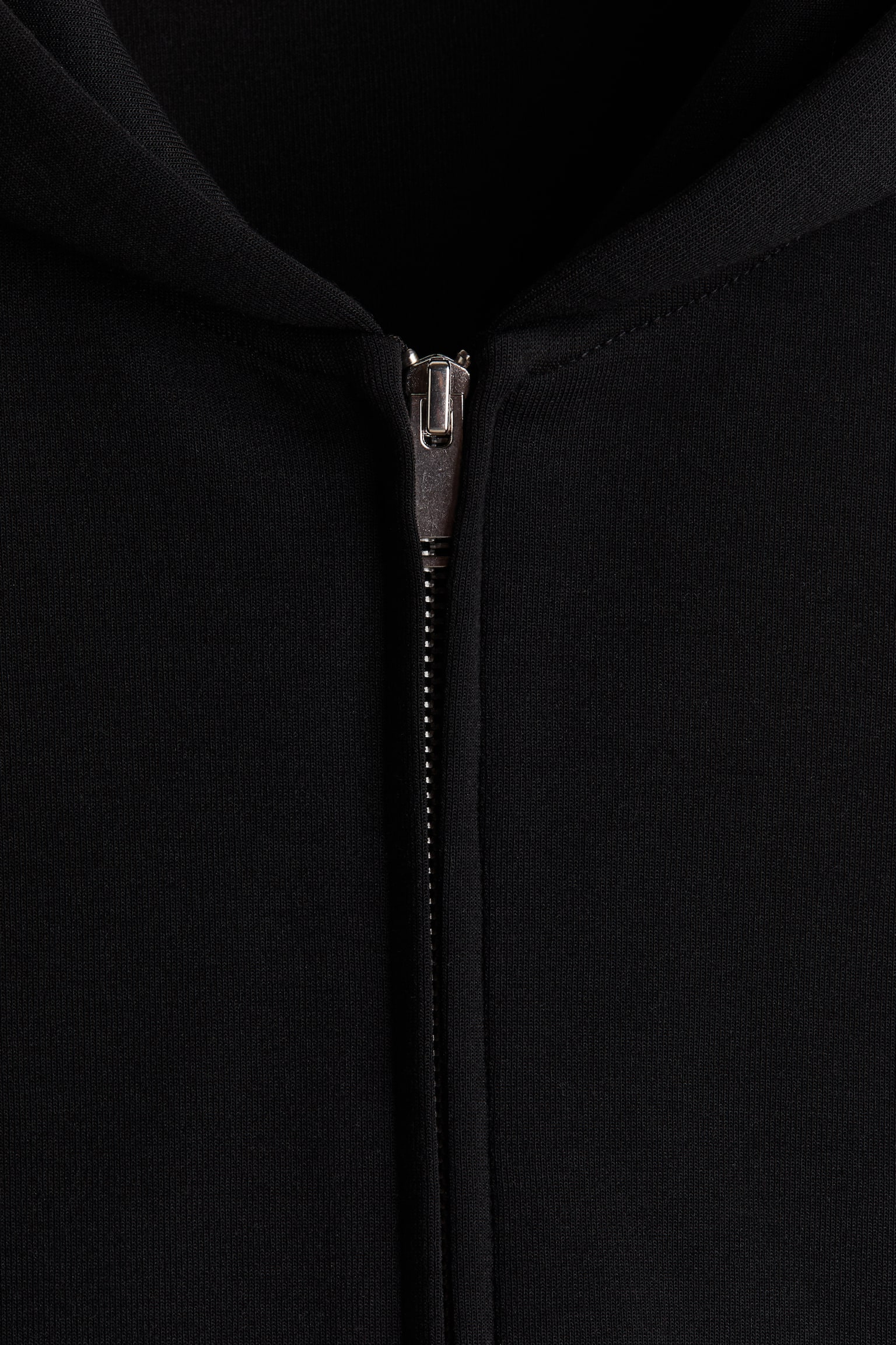 Мужская куртка H&M Oversized Interlock Hooded, цвет: Чёрный — фото 7