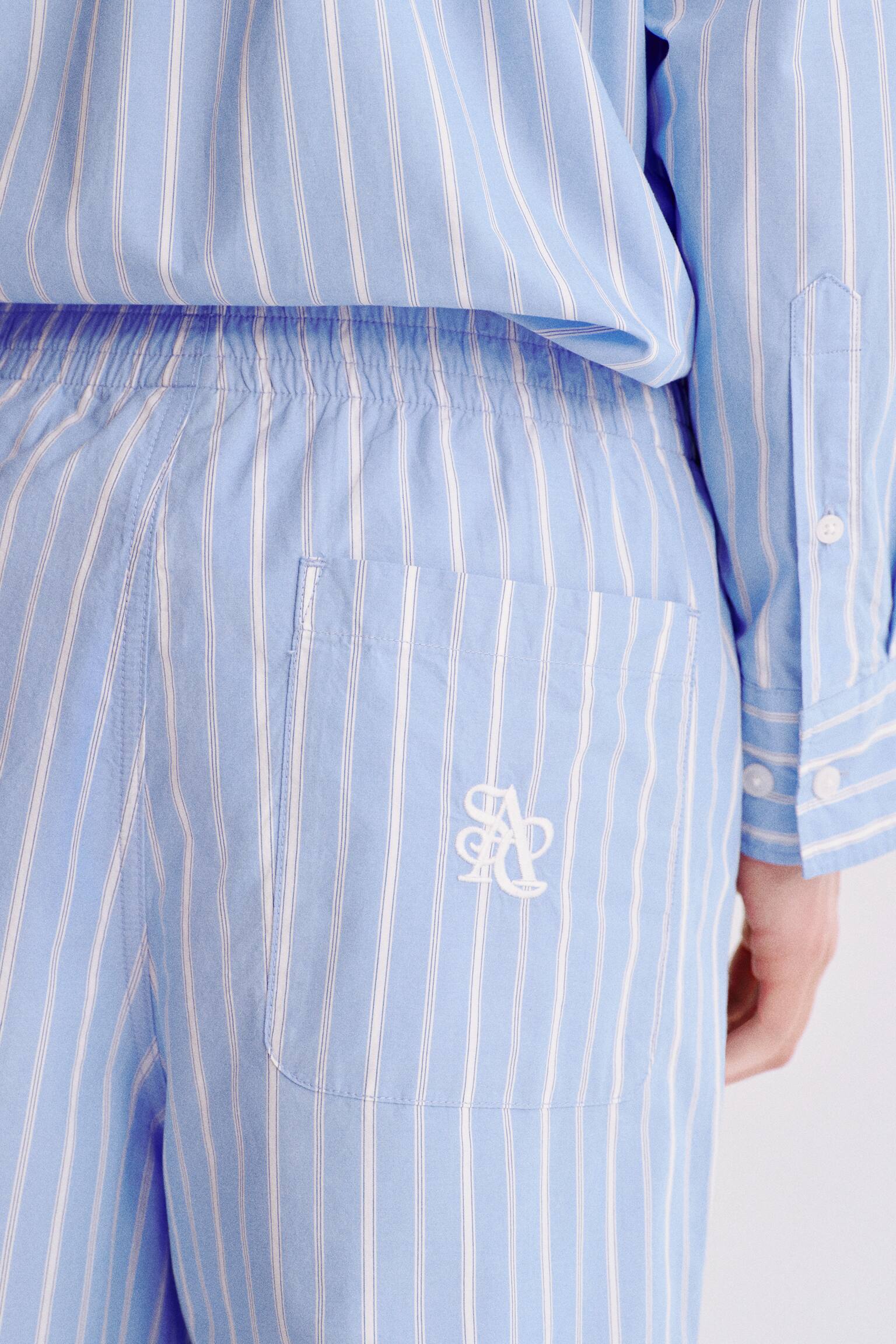 Hose Relaxed Fit - Hellblau/Gestreift - 5