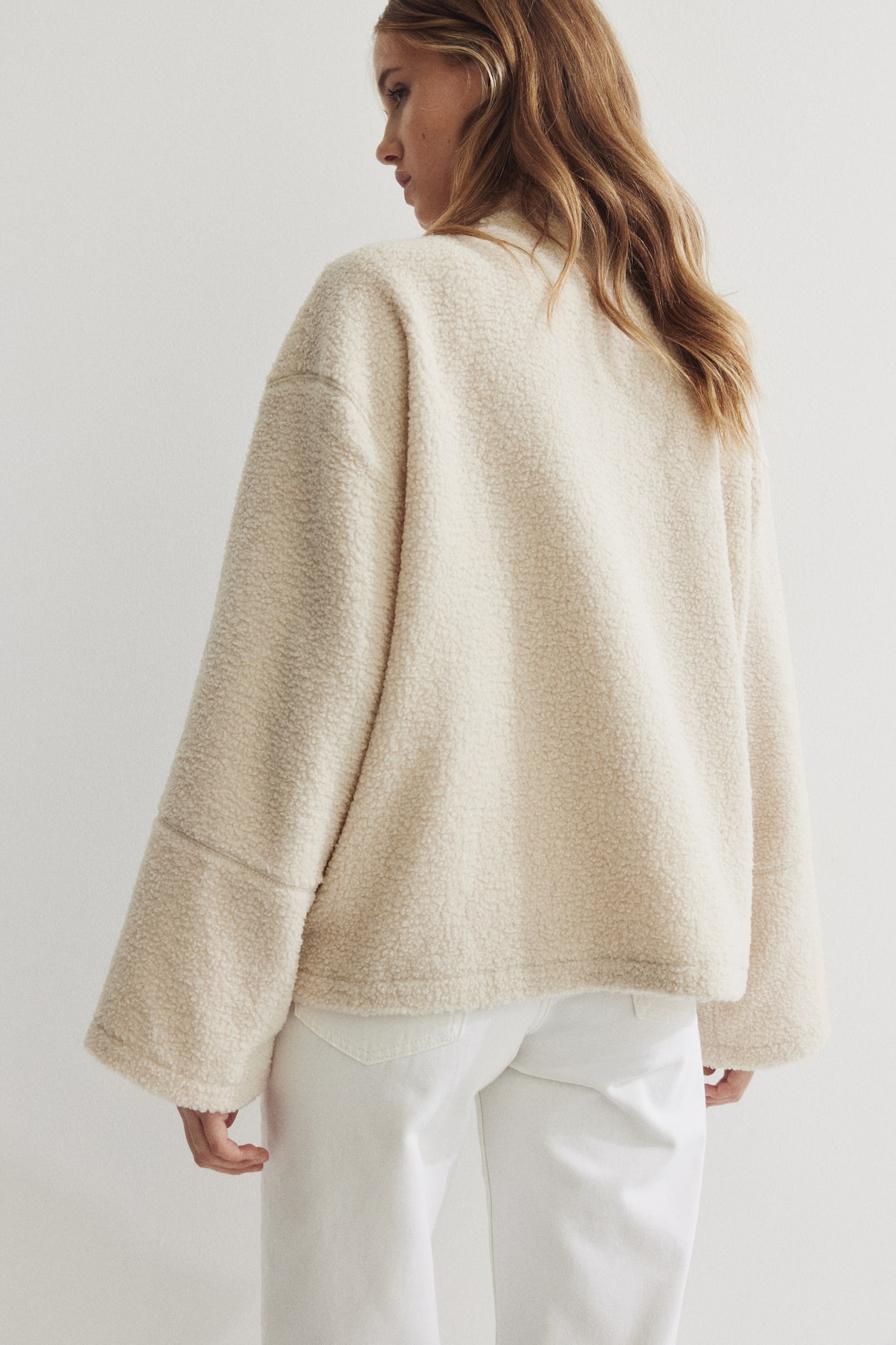 Half-Zip Teddy Fleece Jacket - image 5