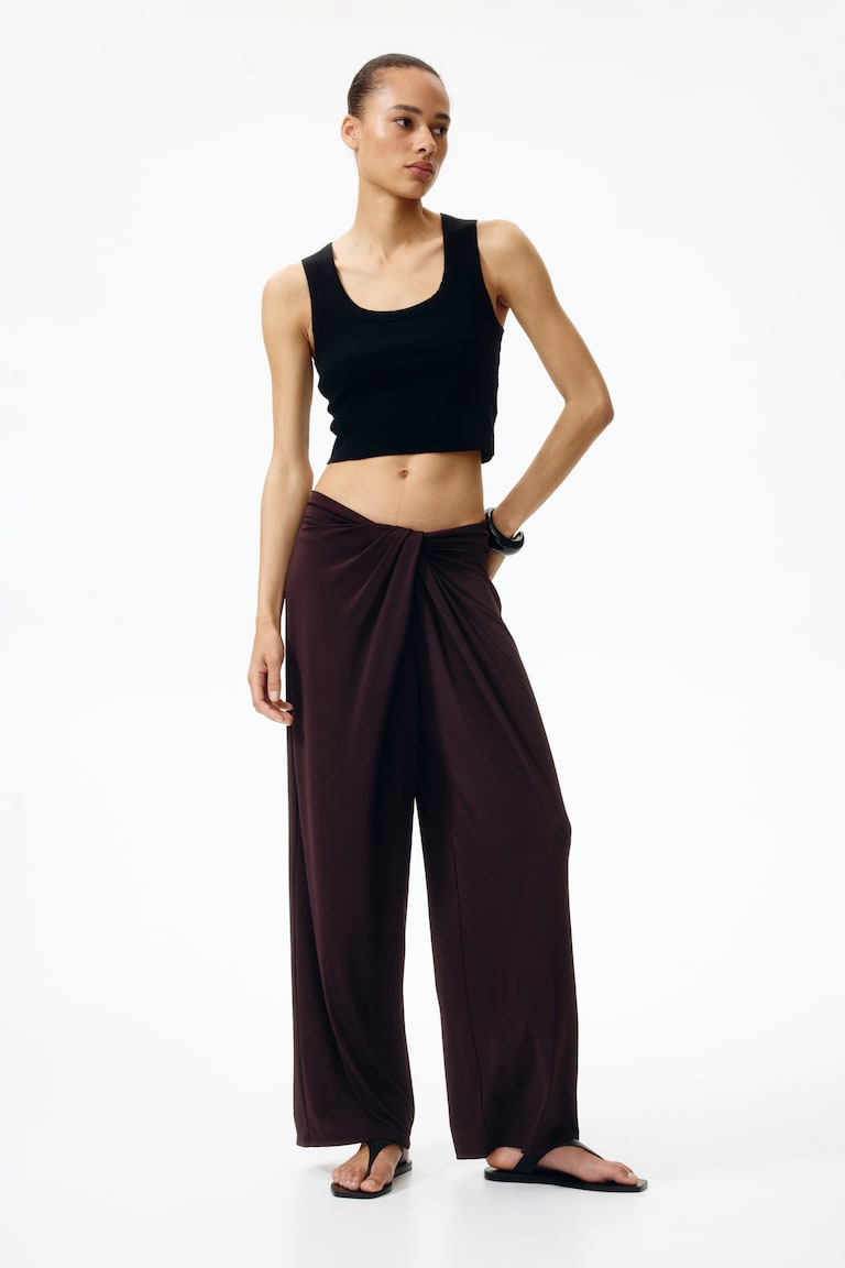 Pantalone od žerseja s ukrasnim čvorom