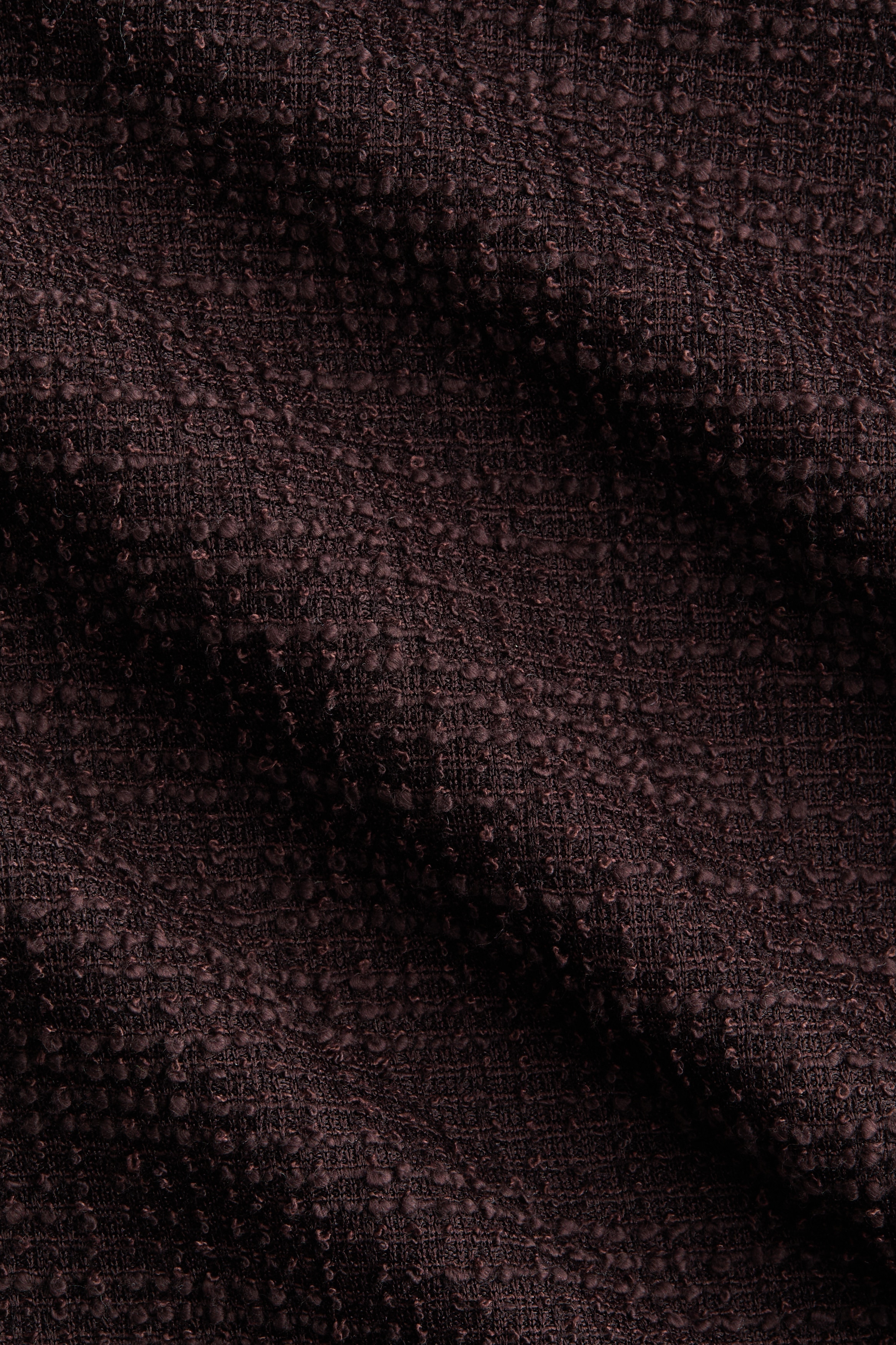 Wide bouclé trousers