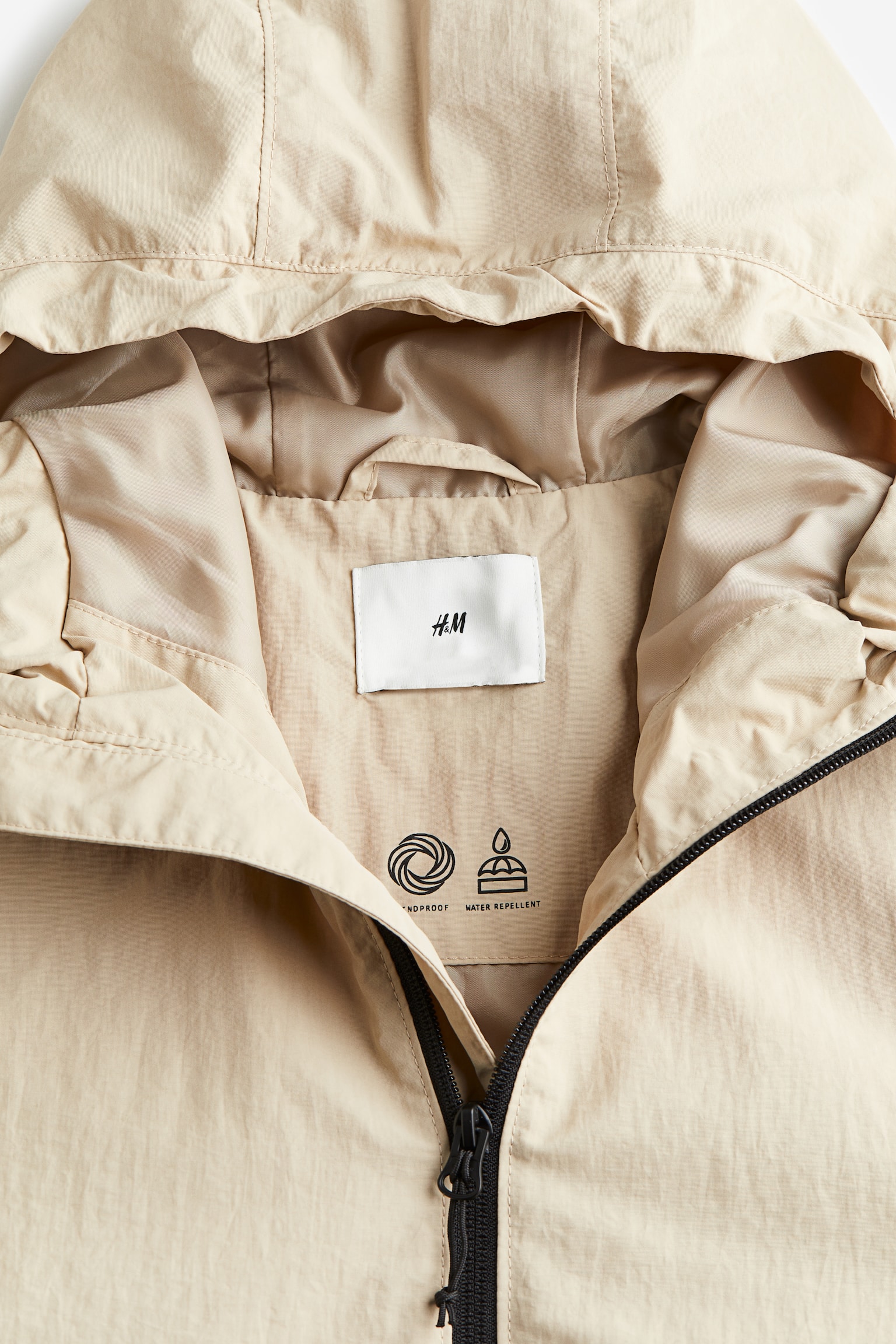 Regular Fit Windbreaker - Light beige/Black/Grey/Orange - 3