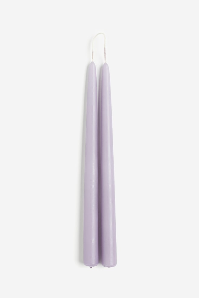 2-pack tapered candles - Lilac/Green - 1