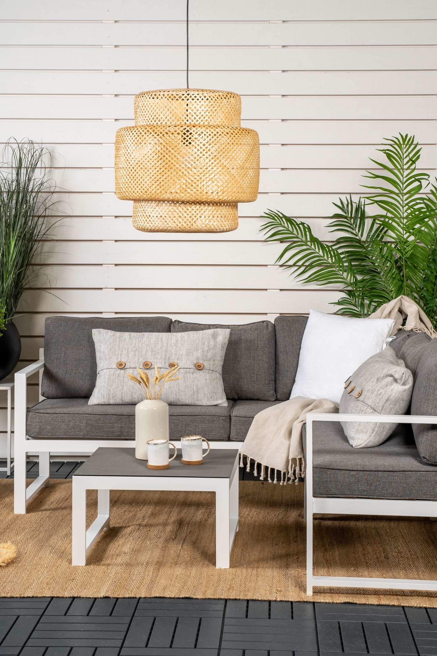 Salvador Conversation Set - Acier, Blanc