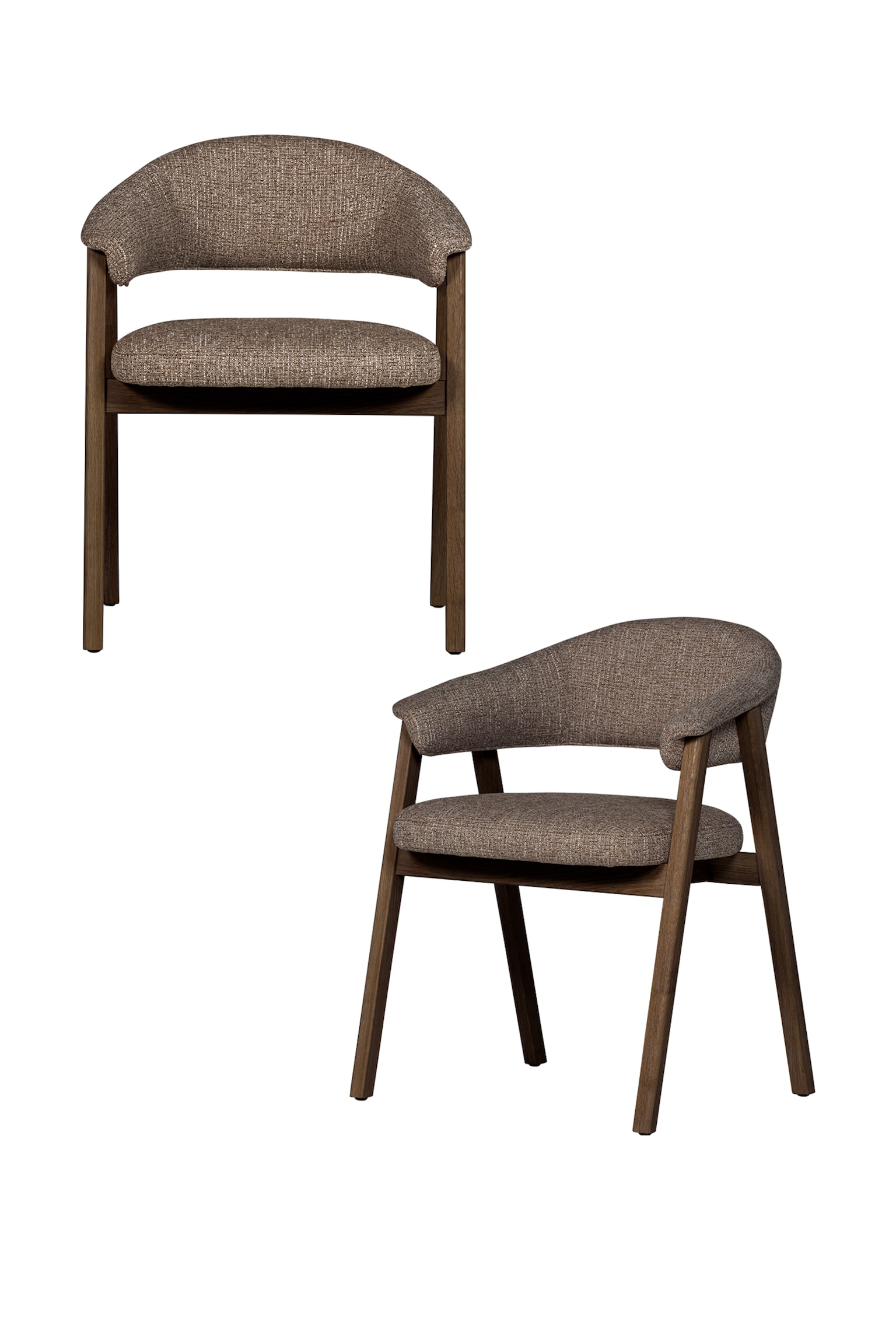 Krzesła Jadalniane Tunar - Zestaw 2 - Brązowy/Naturalny - 2