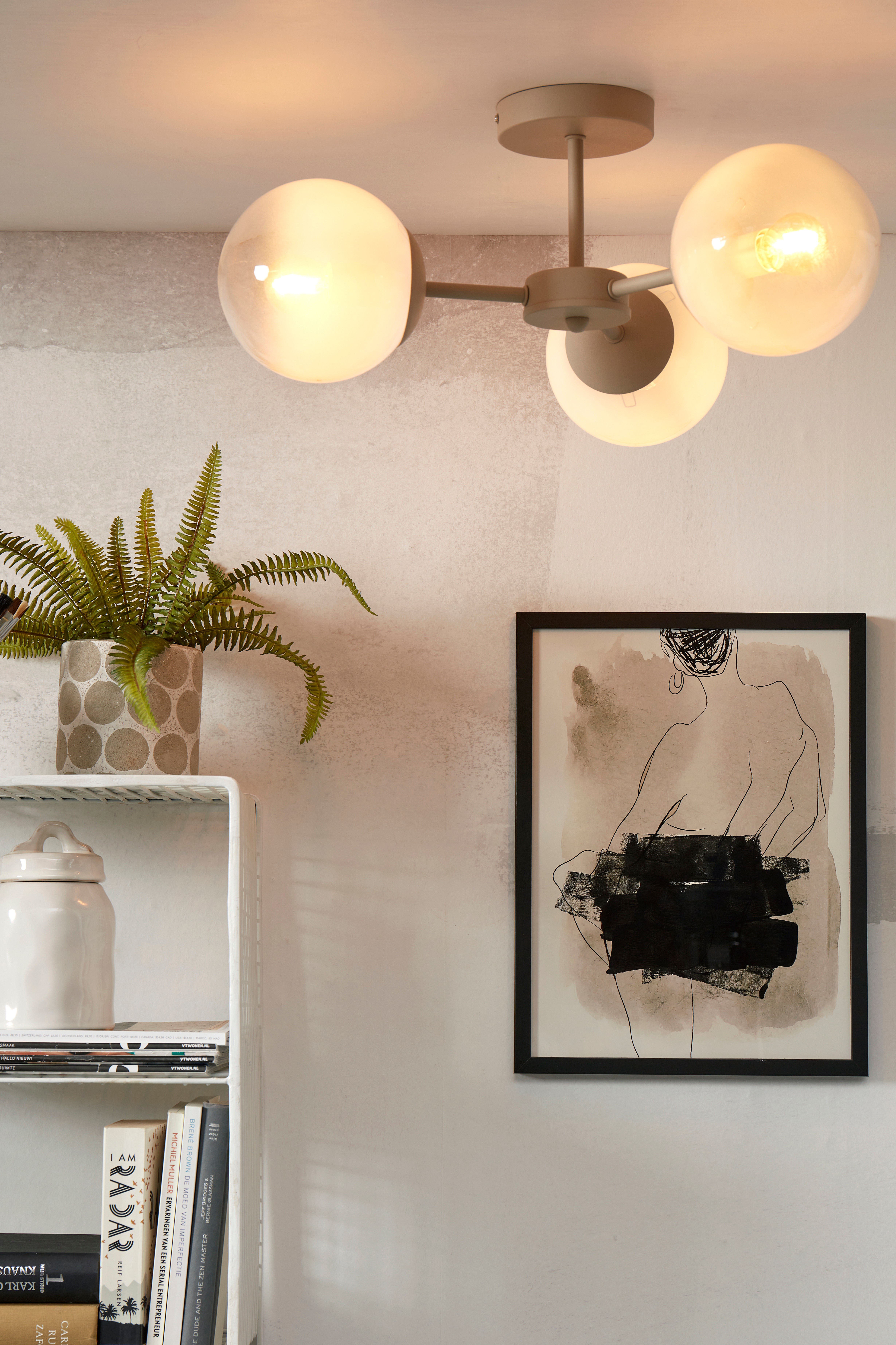 Aspen Plafonnier - Blanc Laiteux