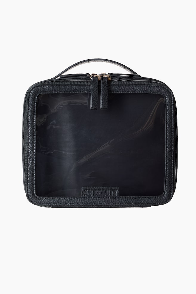 Toiletry Bag - Black/Cream - 1