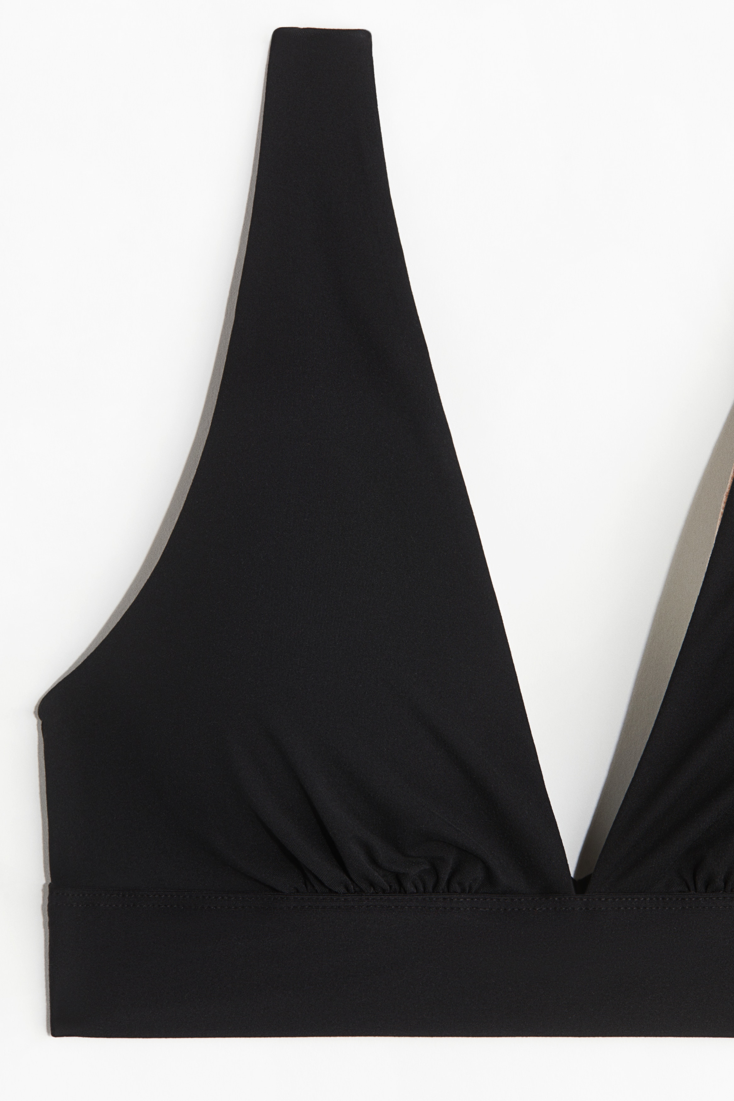 Padded soft microfibre bra