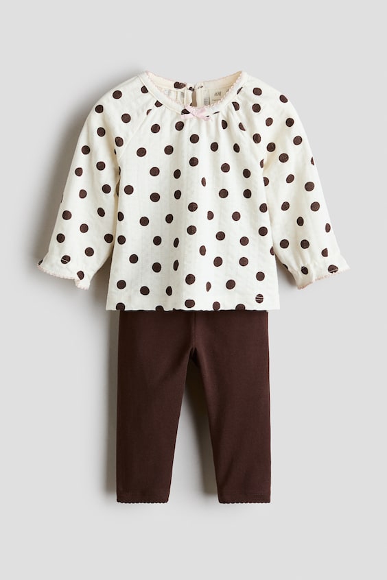 Детские топы H&M 2-Piece Cotton Set