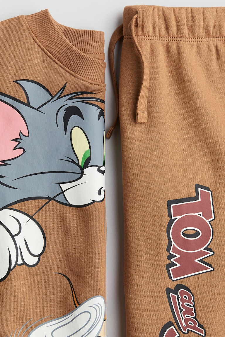 2-piece printed sweatshirt set