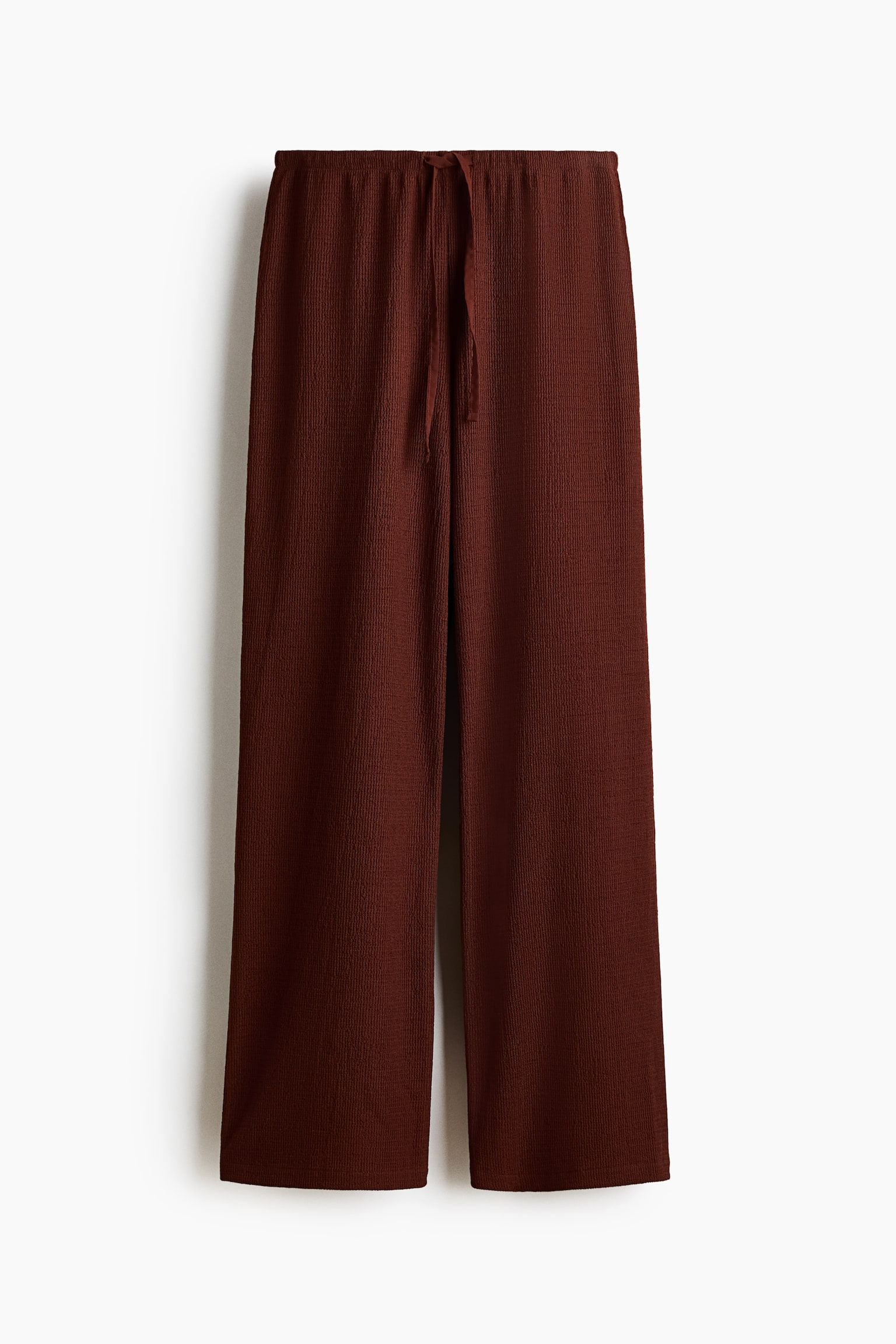 Textured Jersey Pants - Rust brown/Cream/patterned/Light beige/patterned/Black/Pigeon blue - 1