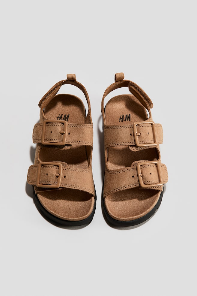 Sandals - Dark beige/Dark khaki green/Beige - 1