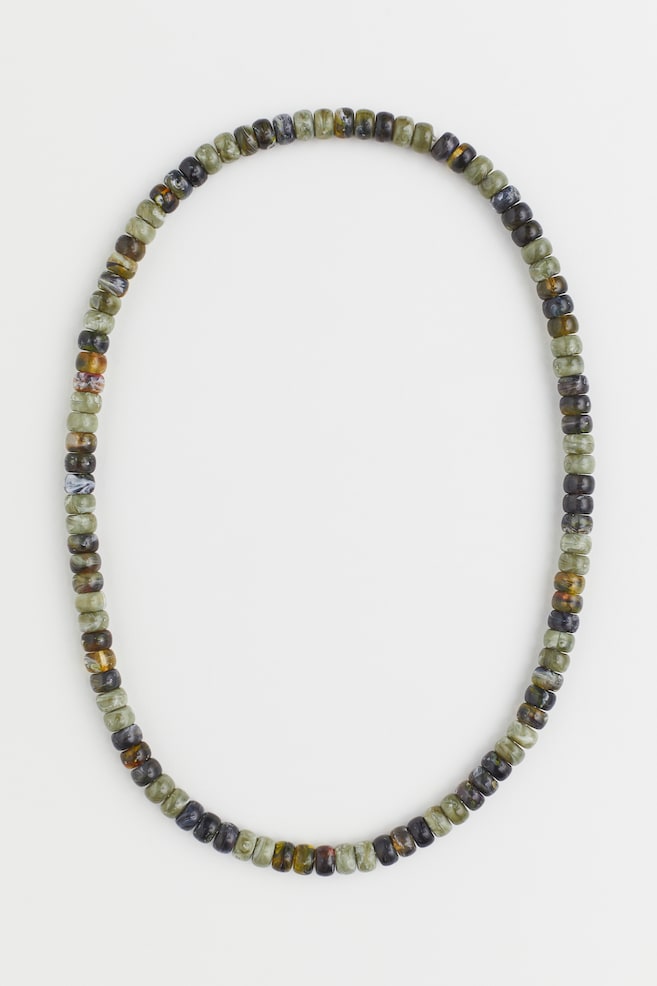 Beaded necklace - Green - 1