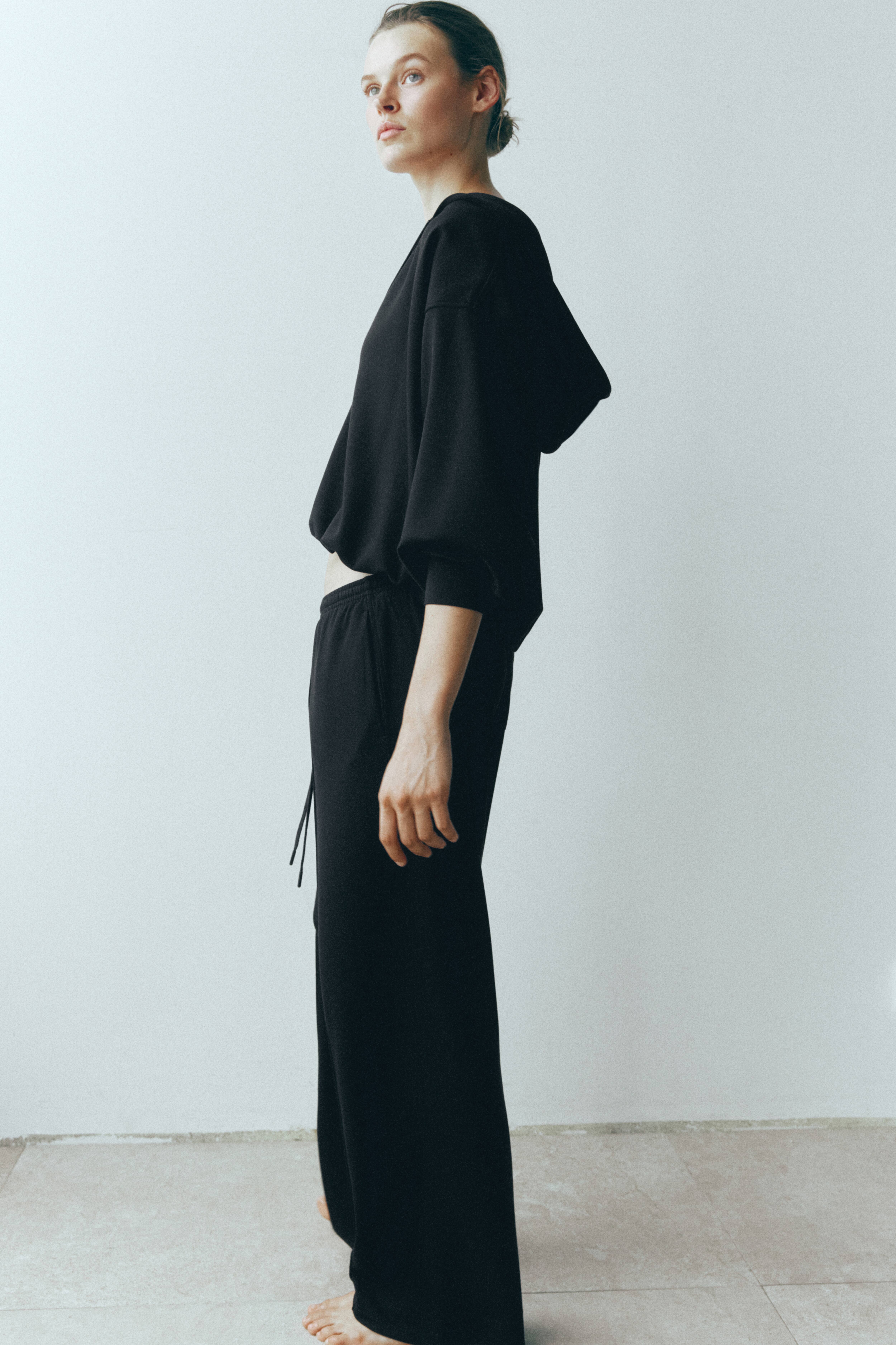 Viscose-Blend Hooded Jacket