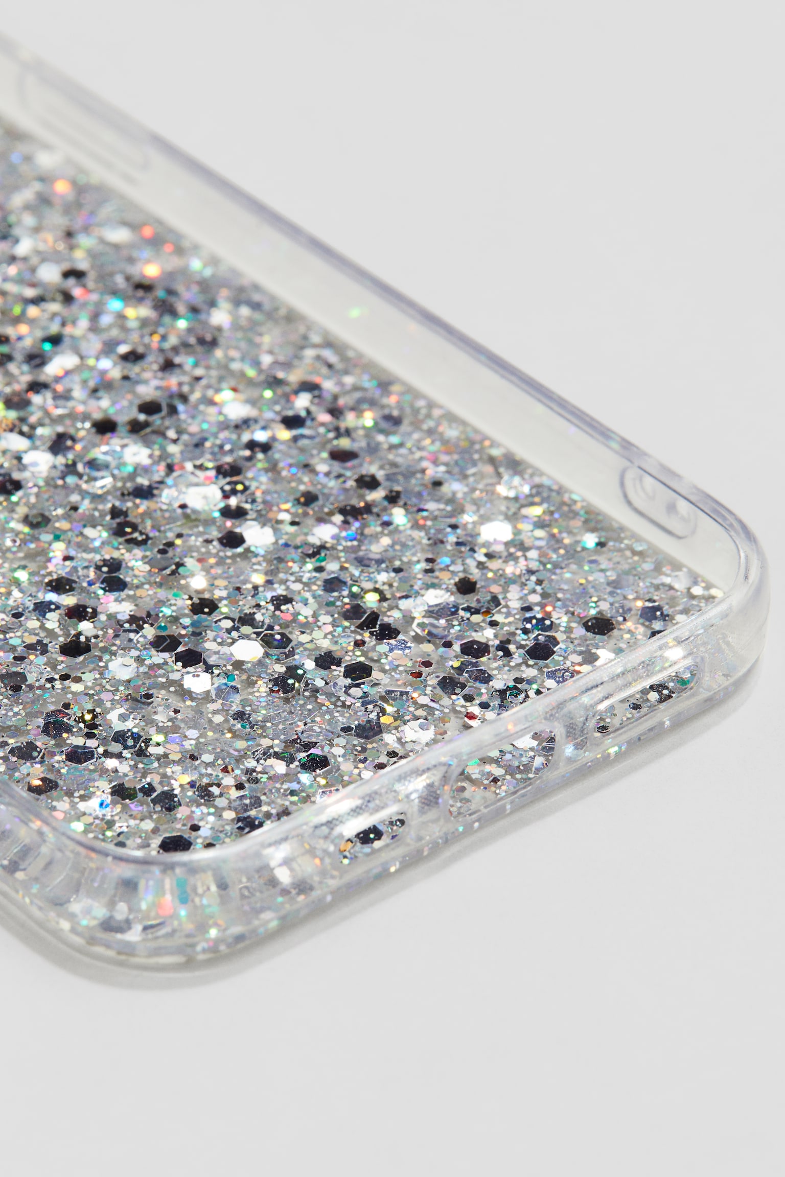 Glittery iPhone case - Silver-coloured - 2