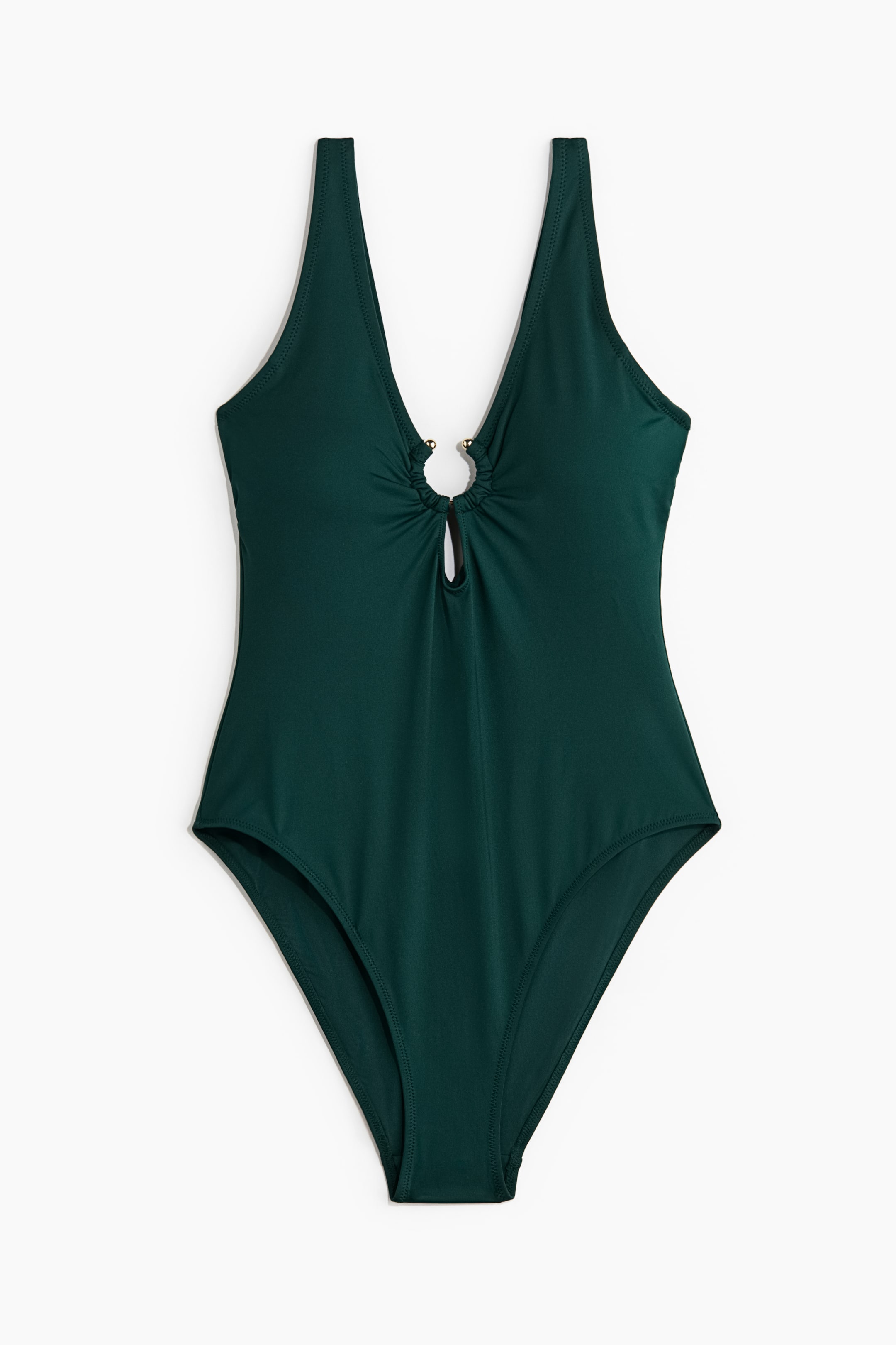 Padded-Cup High-Leg Swimsuit