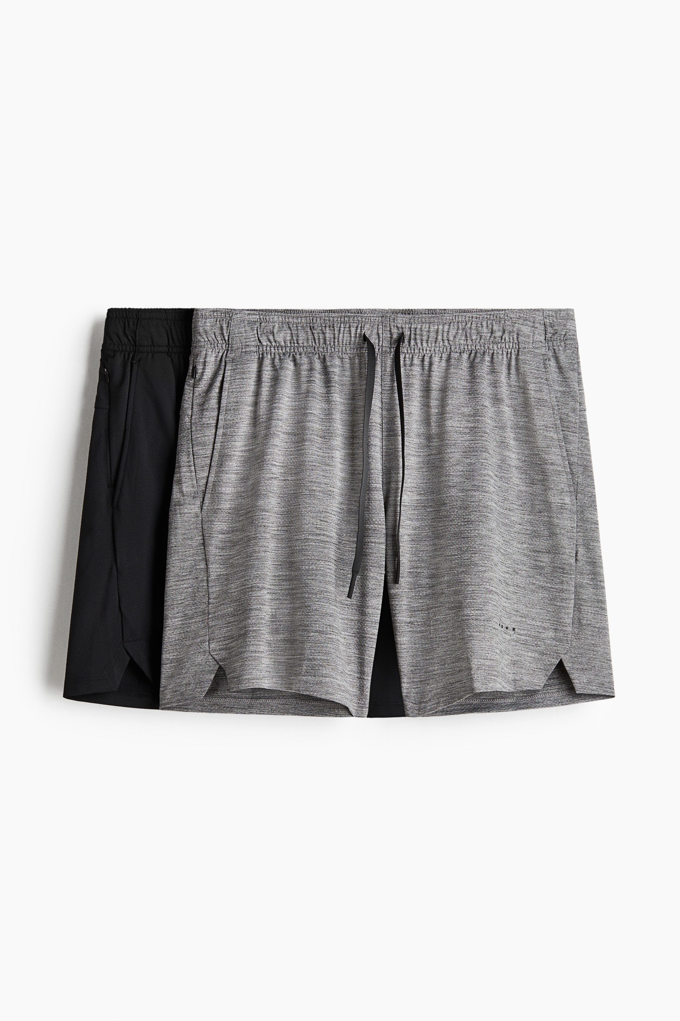 H & M - 2er-Pack Sportshorts mit DryMove - Schwarz - Sportswear