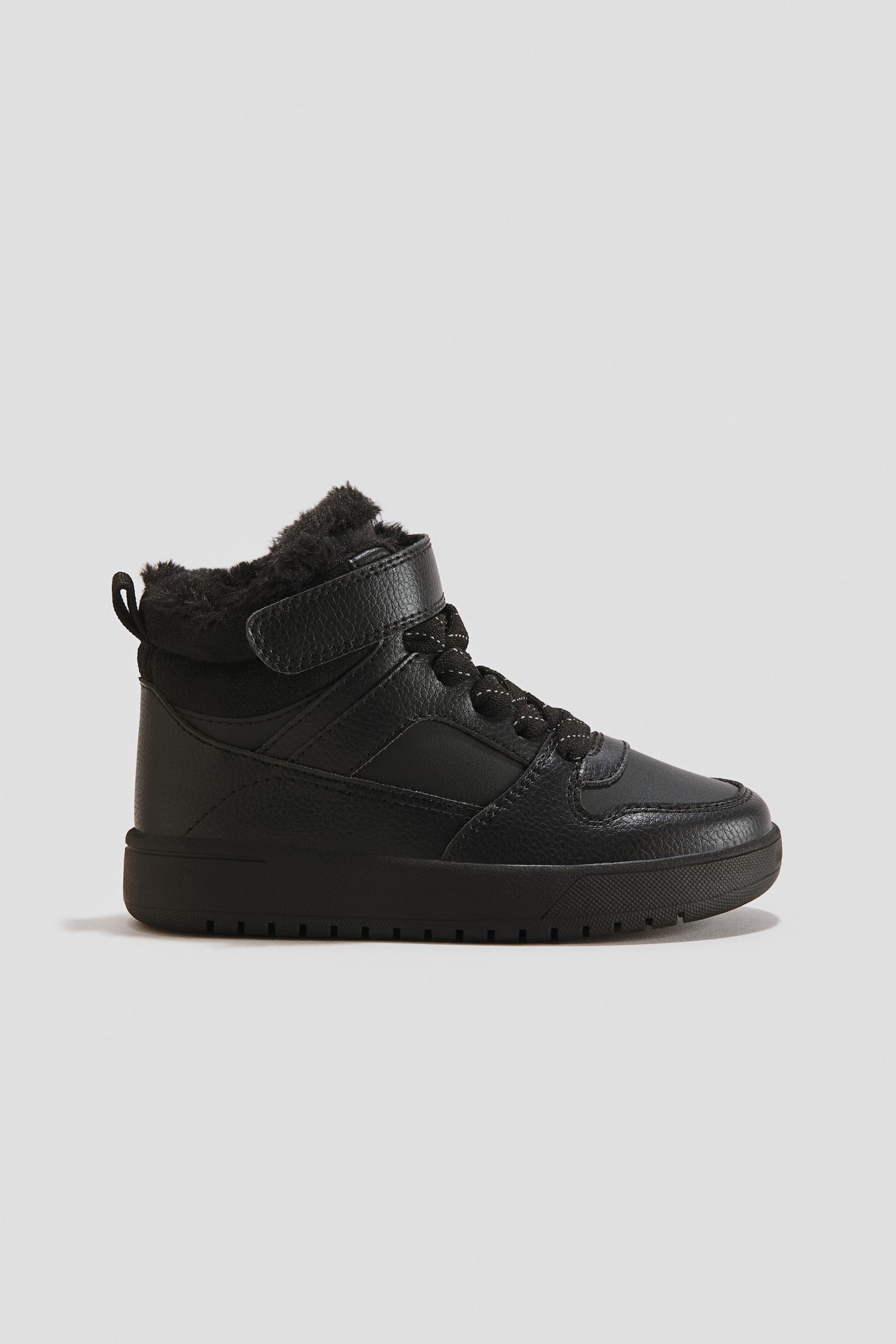 Детские топы H&M Warm-Lined High Tops, цвет: Чёрный — фото 3