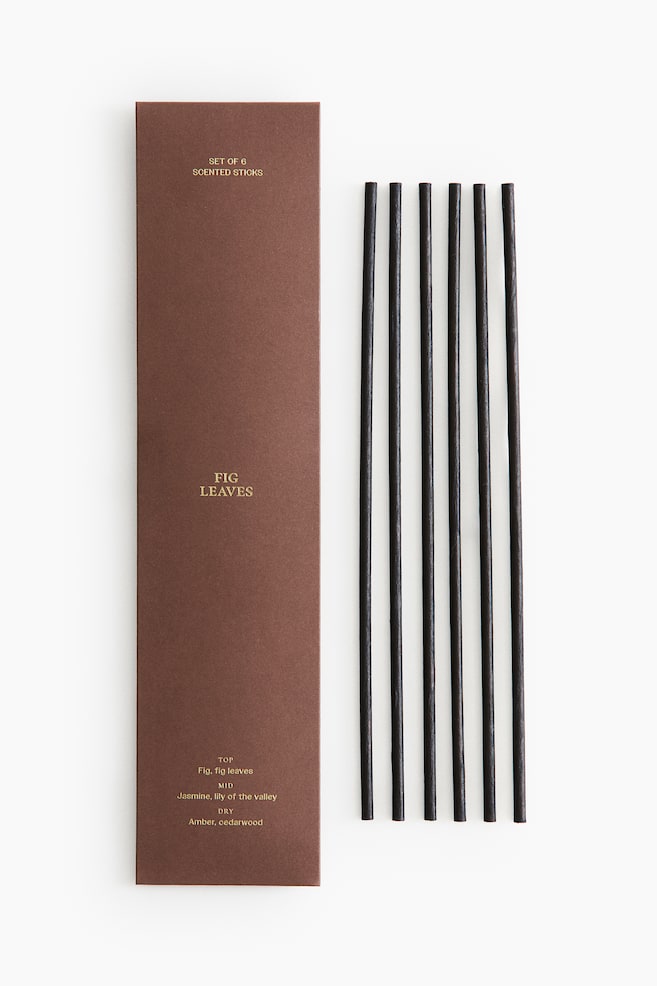 6-Pack Scented Reeds - Fig Leaves/Cedarwood Pepper/Rose Geranium - 1