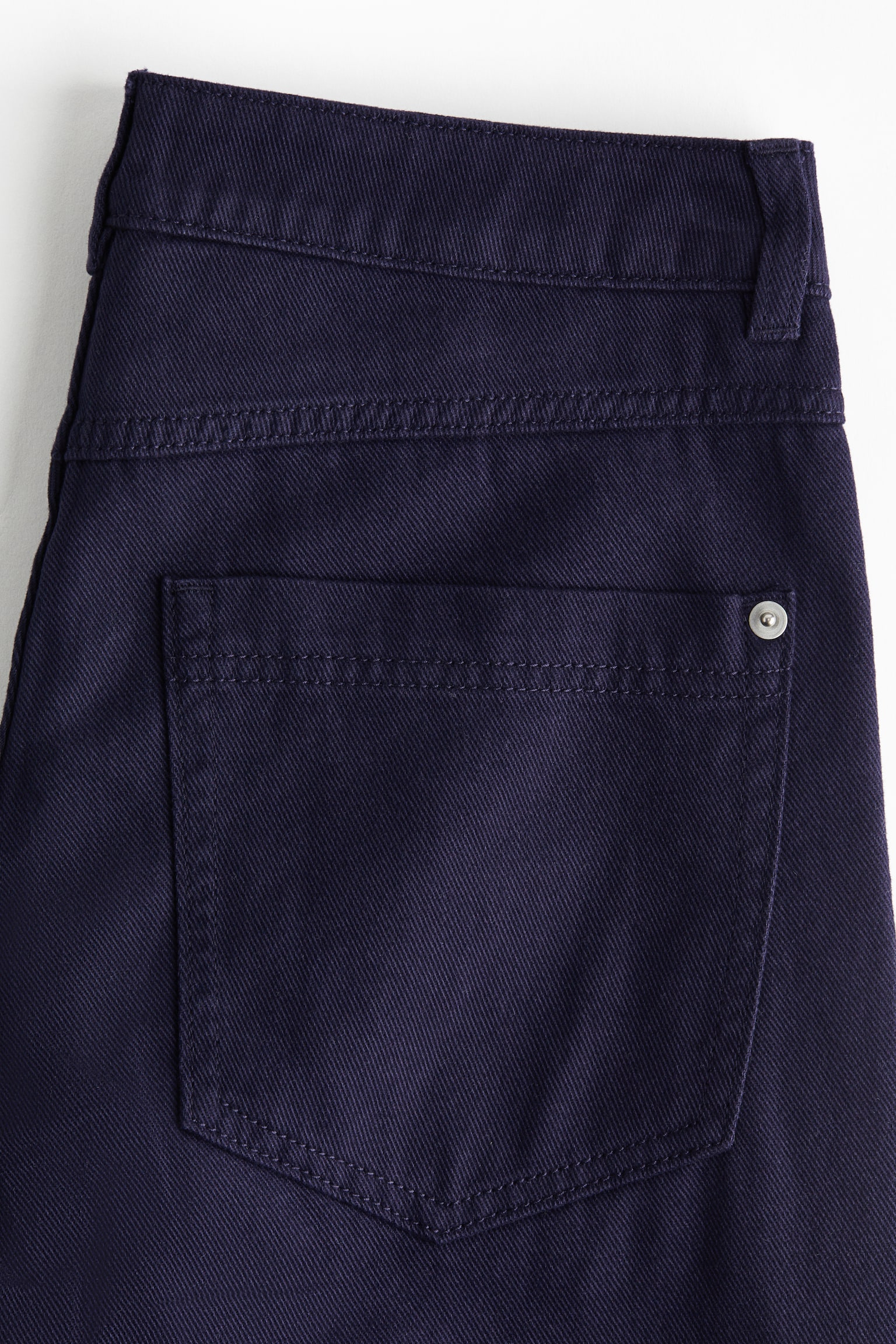 Cotton twill trousers - Navy blue - 5