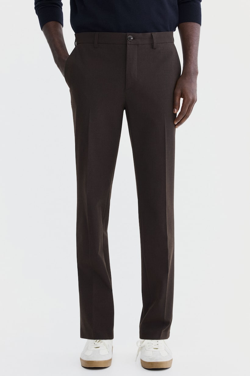 Men’s Dark brown SlimFit Tailored Pants H&M US — free download