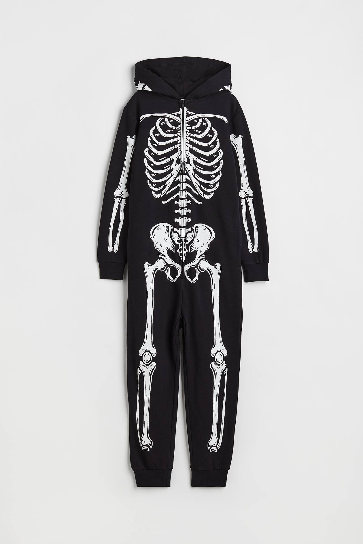 Printed all-in-one suit - Black/Skeleton - Kids | H&M GB