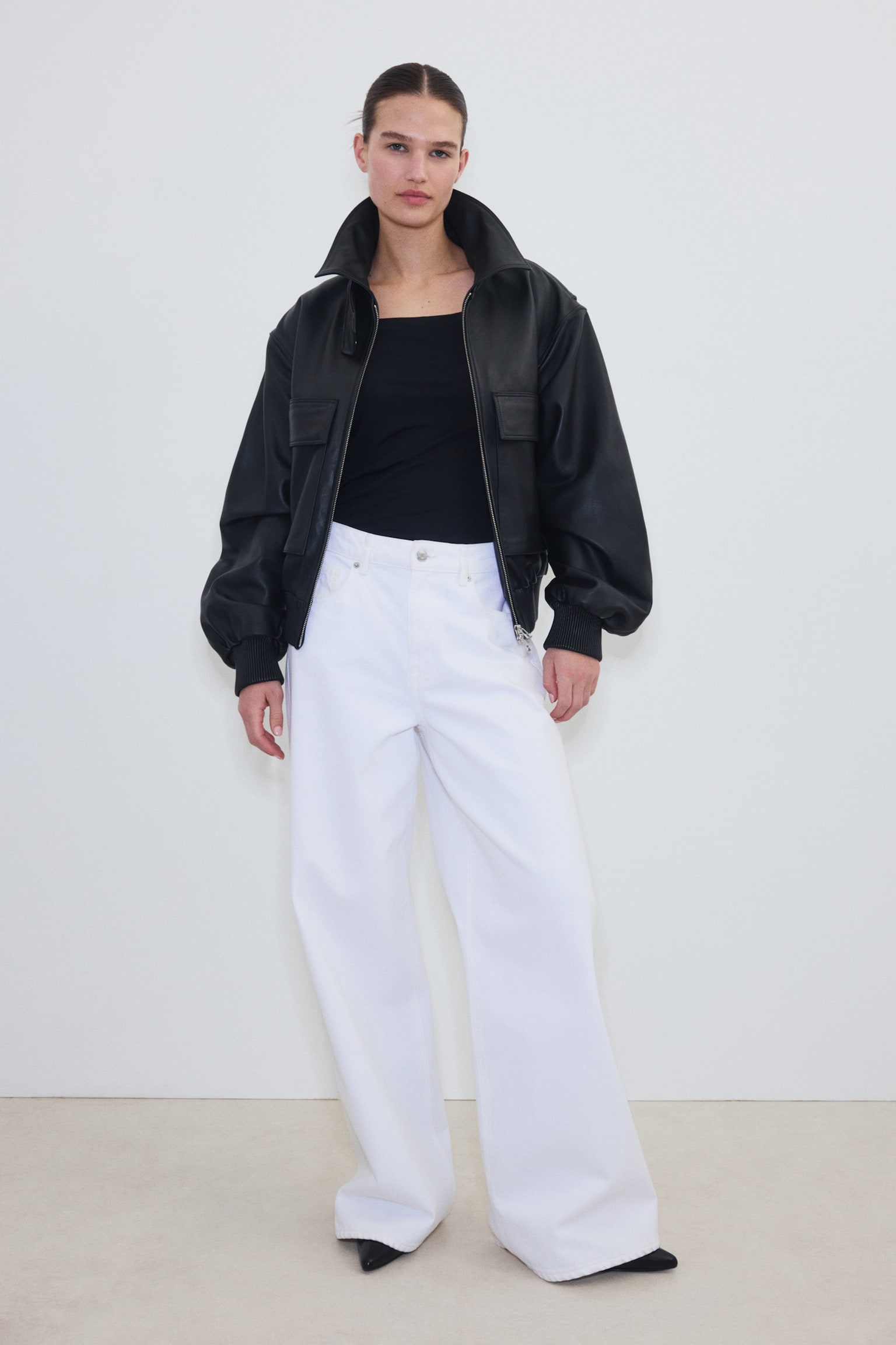 Топ Warming Slim Fit із довгими рукавами - Чорний/Білий/Темно-коричневий/Бежевий - 5