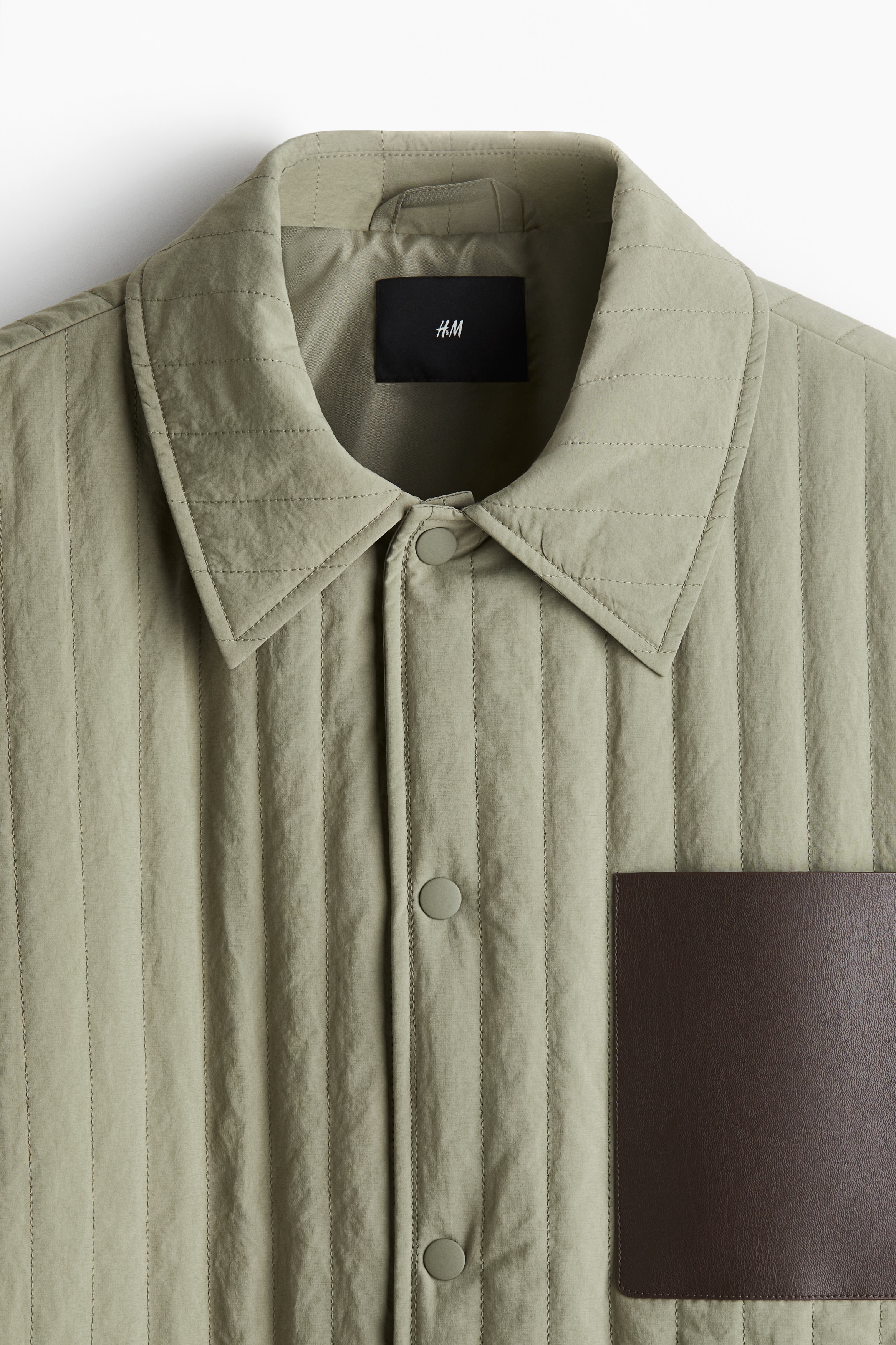 ルーズフィット パッデッドシャツジャケット - ブラック - Men | H&M JP