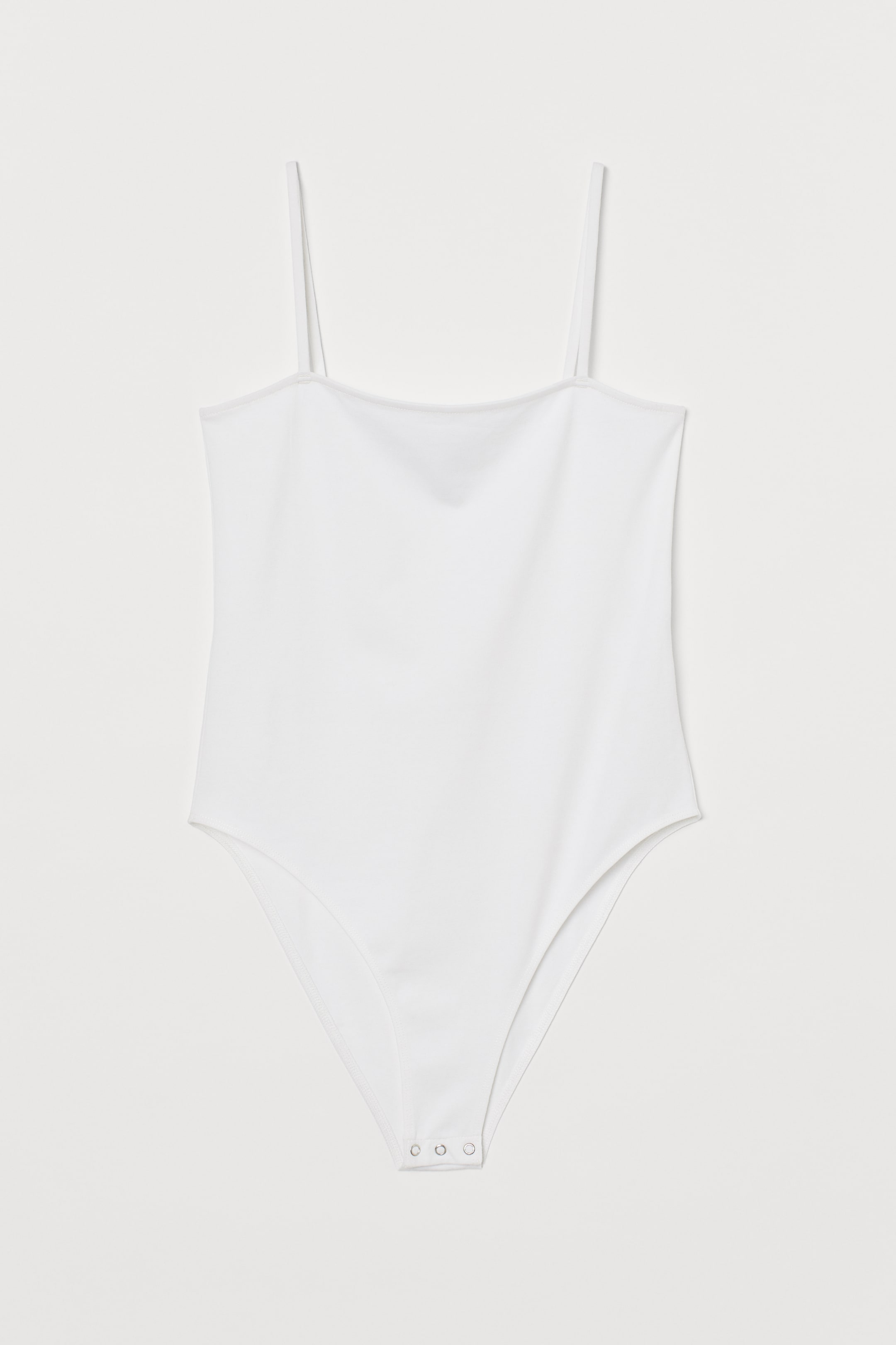 拡大画像を表示: ジャージーボディスーツ - ホワイト - レディース | H&M JP 1