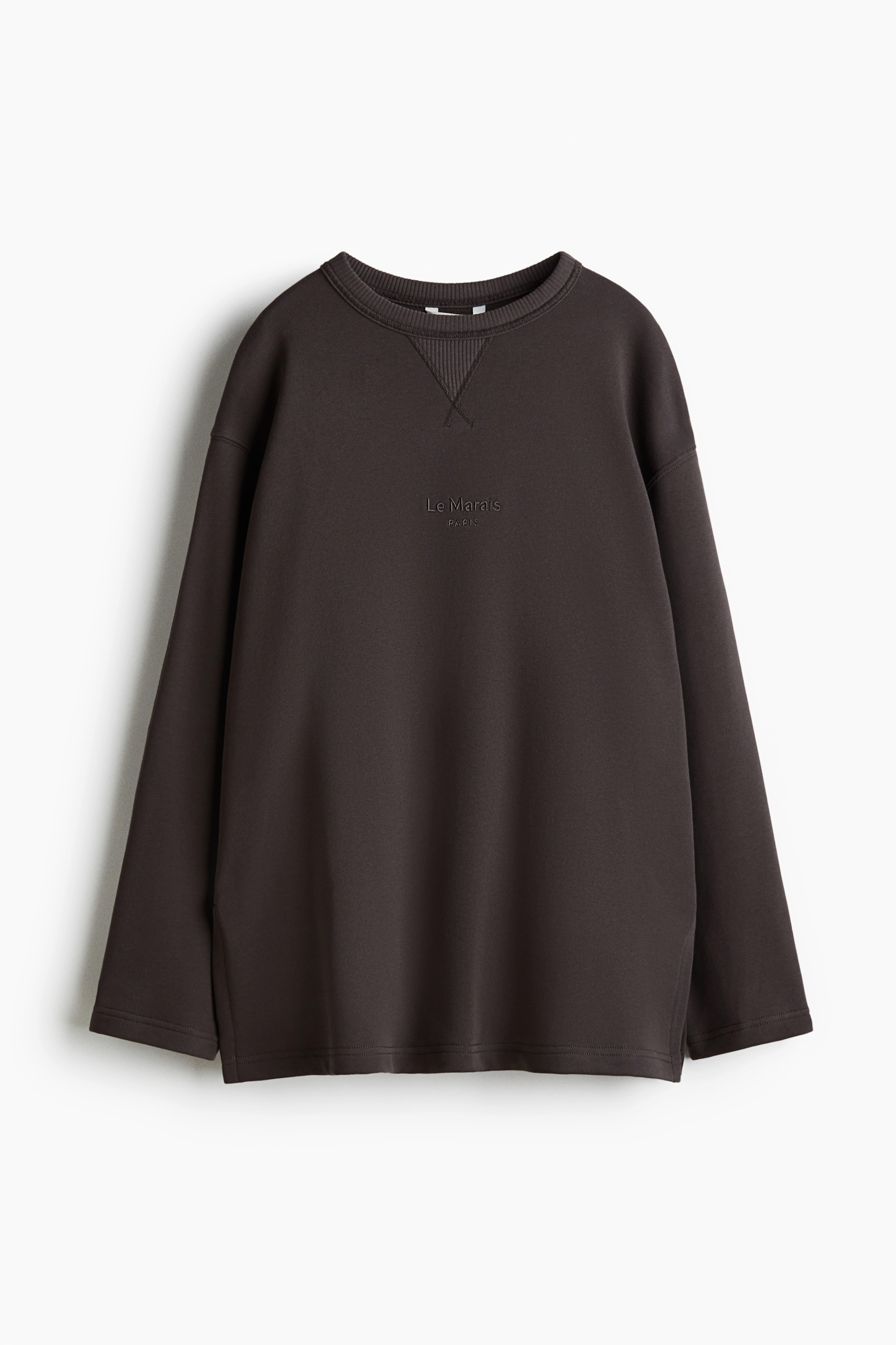 Sweatshirt with Text Motif