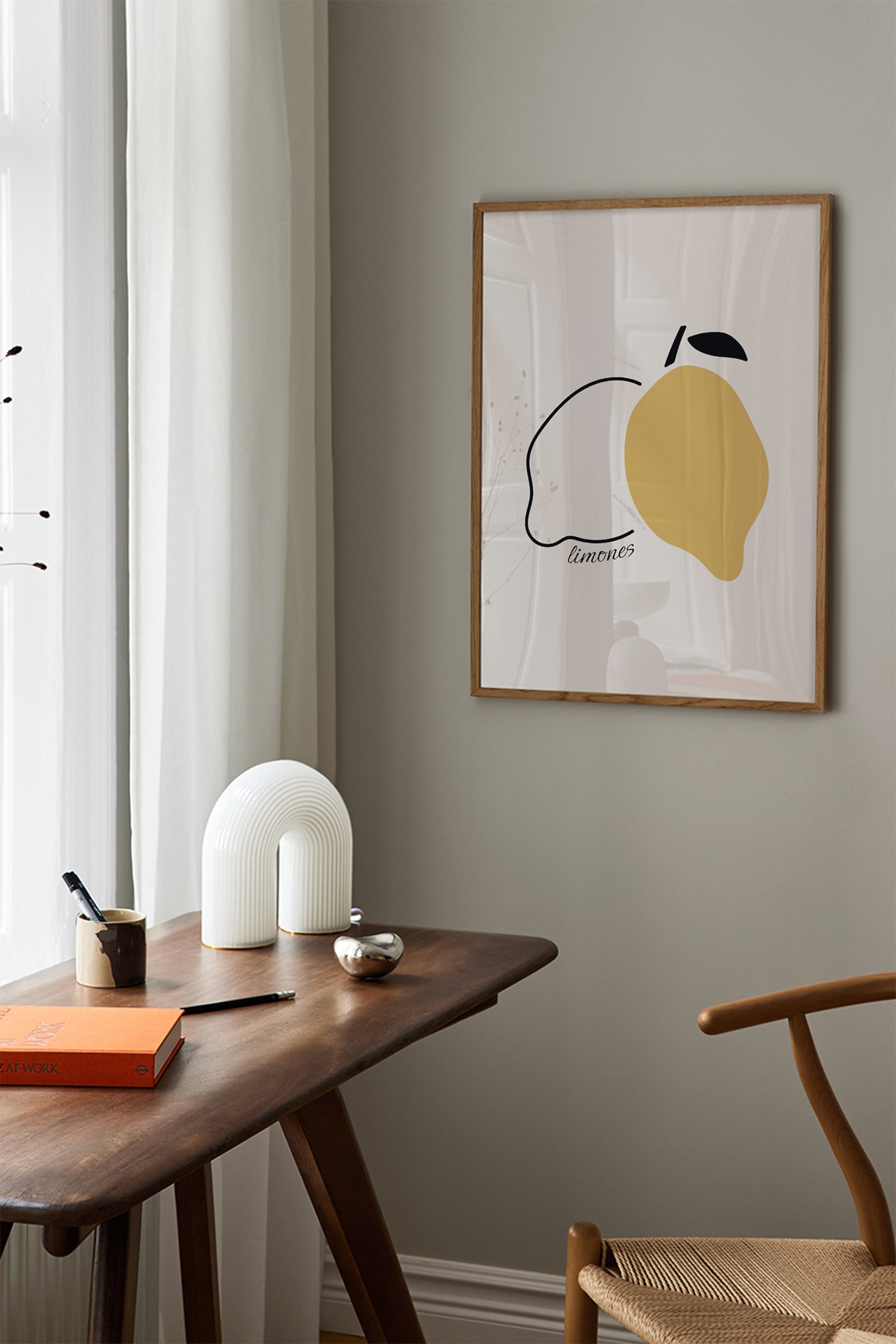 Visa större bild: Limones Poster - Beige/gul/svart - Postery - Home All | H&M SE 1