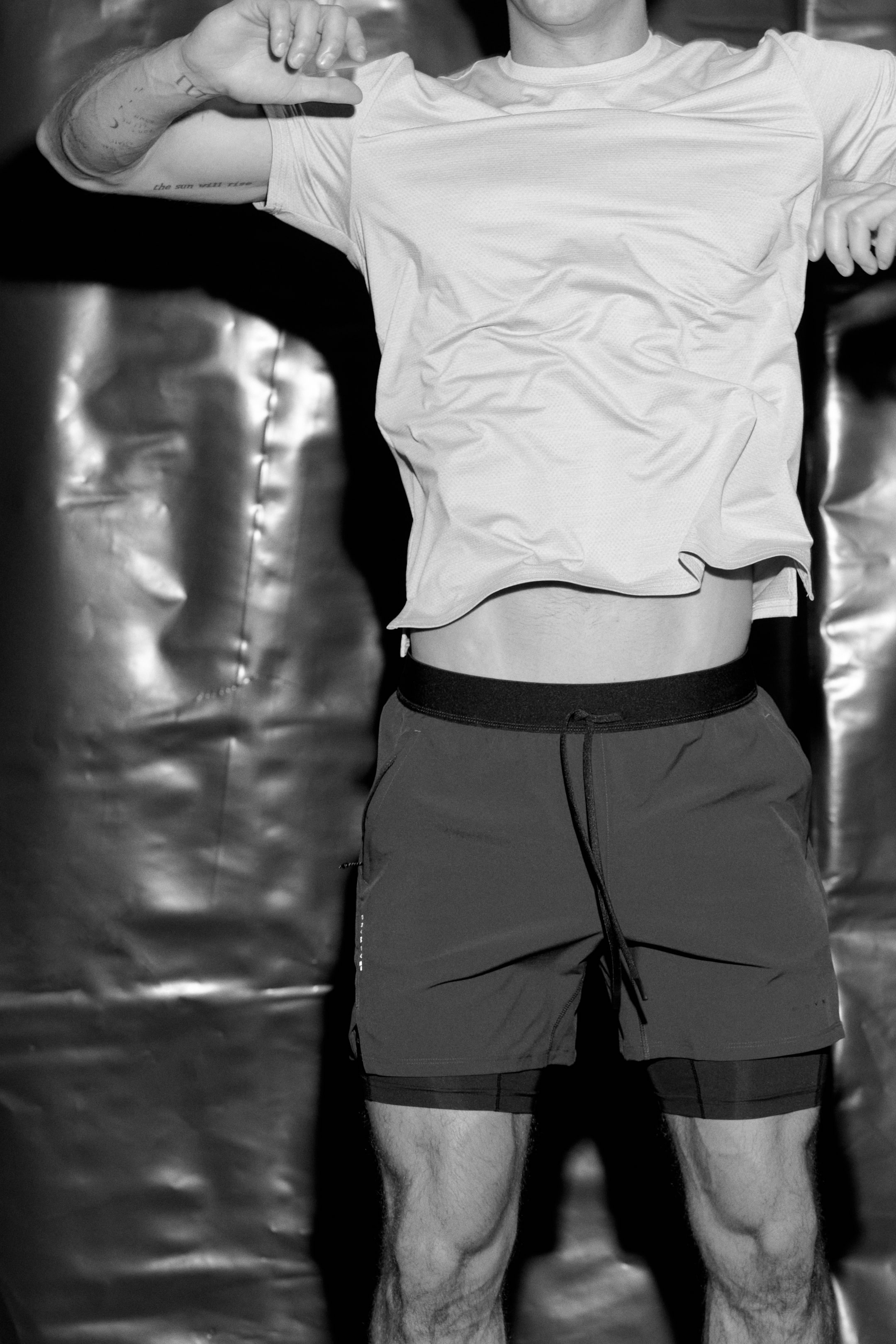 Ampliar la imagen: Playera deportiva de malla con DryMove™ - Gris jaspeado - Men | H&M MX 2