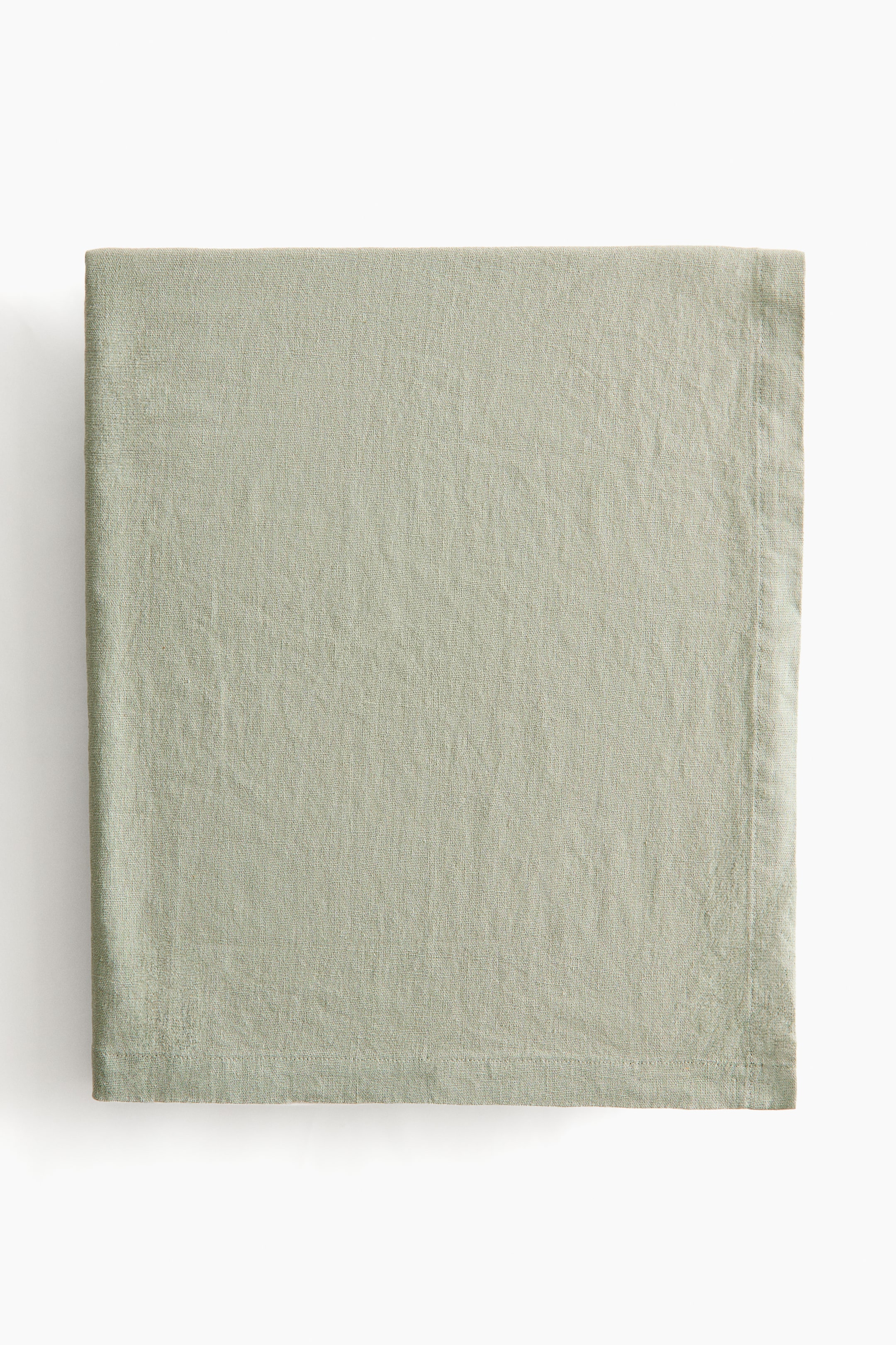 拡大画像を表示: Linen-blend tablecloth - セージグリーン - Home All | H&M JP 2