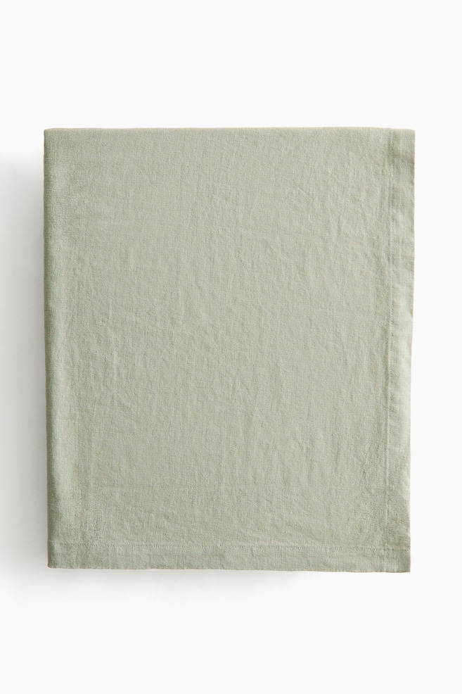 Linen-Blend Tablecloth - Sage green/Taupe/Dusty blue/Beige/White - 1