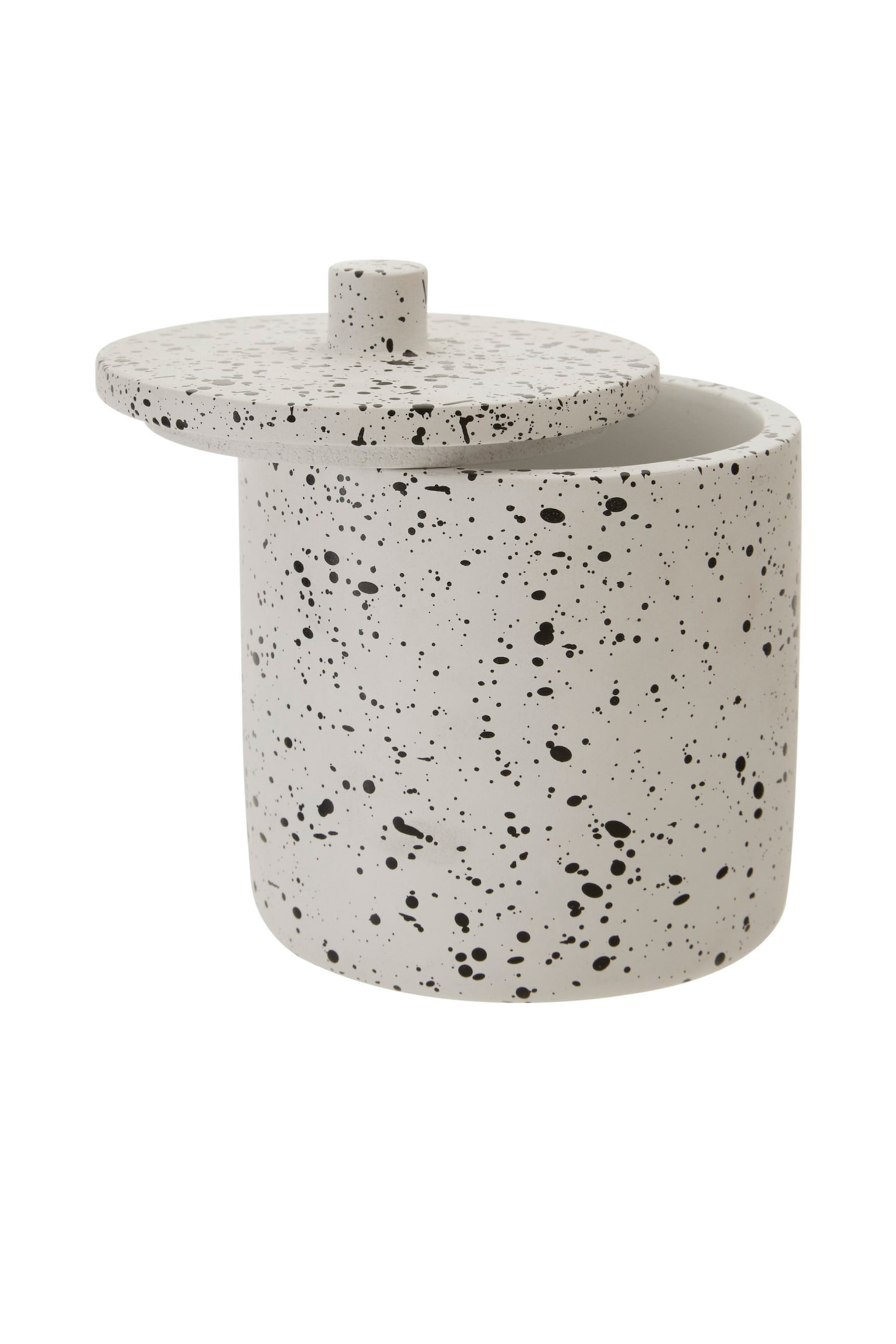 Gozo Concrete Cotton Jar - Grey - 3