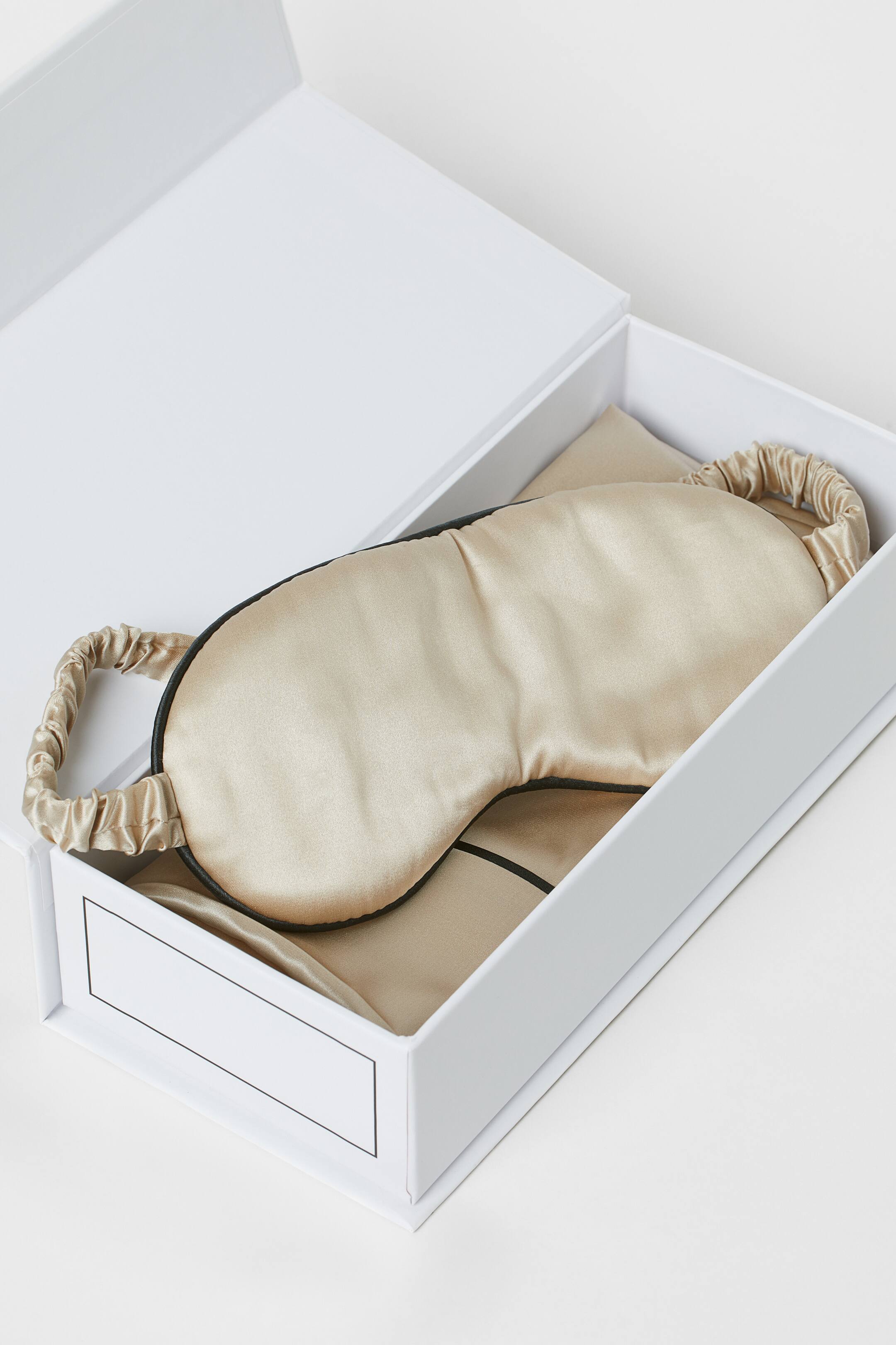 Silk Pillowcase and Sleep Mask Light beige Home All H&M US