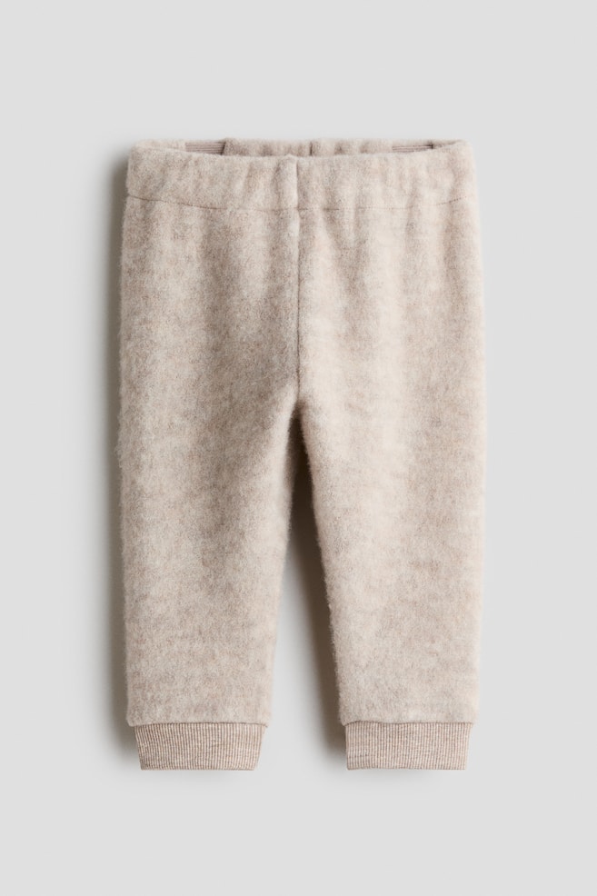 Wool-blend trousers - Light beige - 1