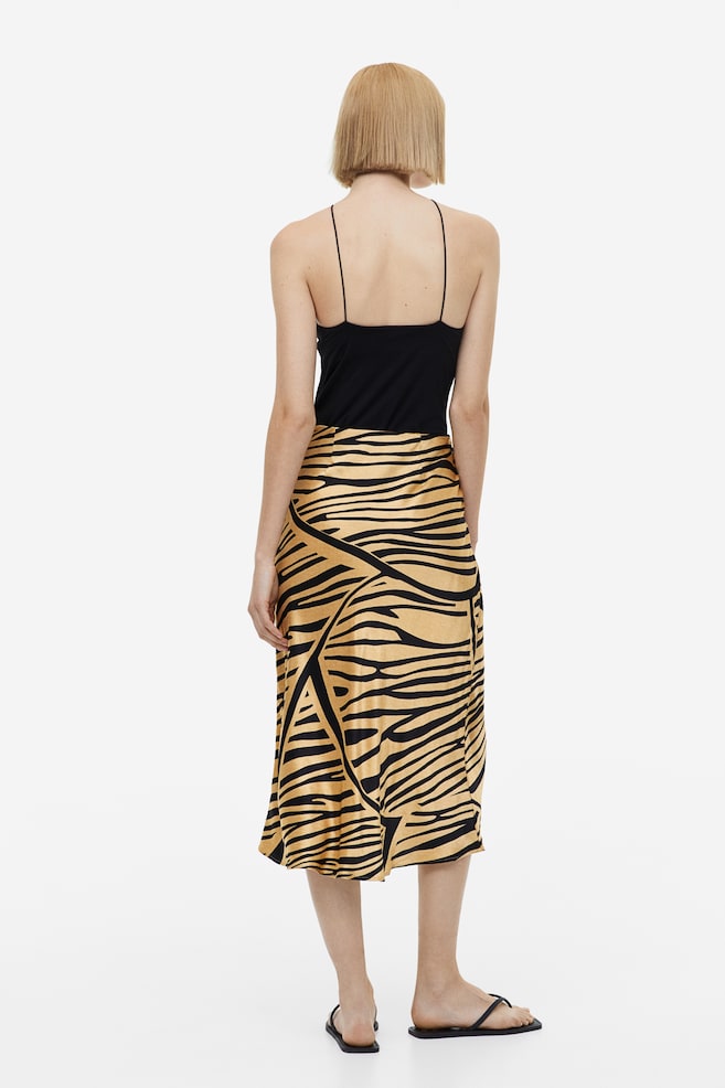 Flared skirt - Beige/Tiger striped - 3