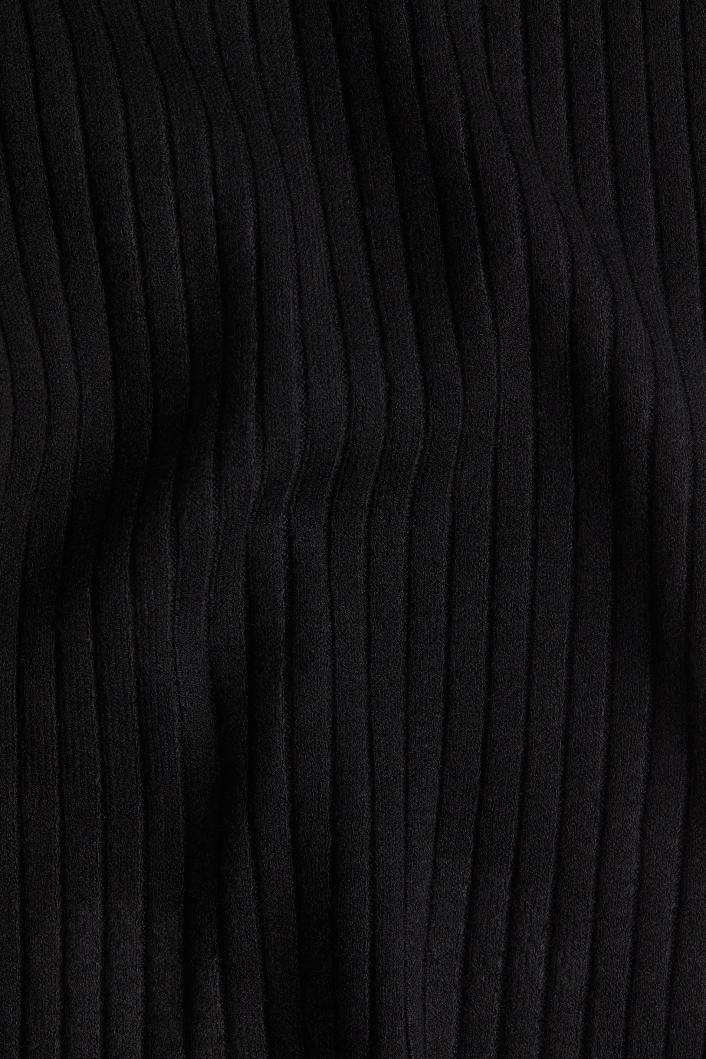 Rib-knit trousers