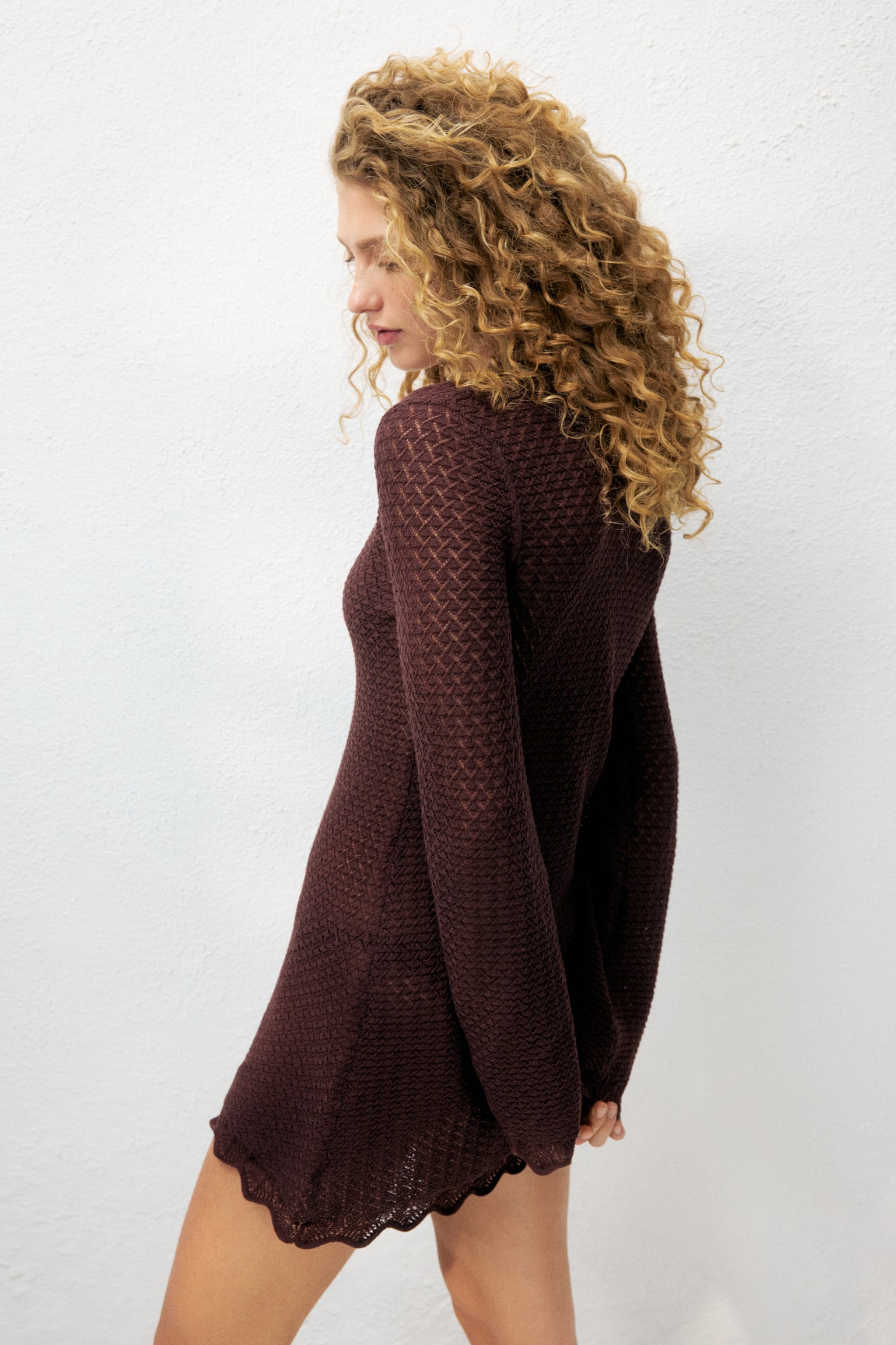 Pointelle-knit beach dress - 3