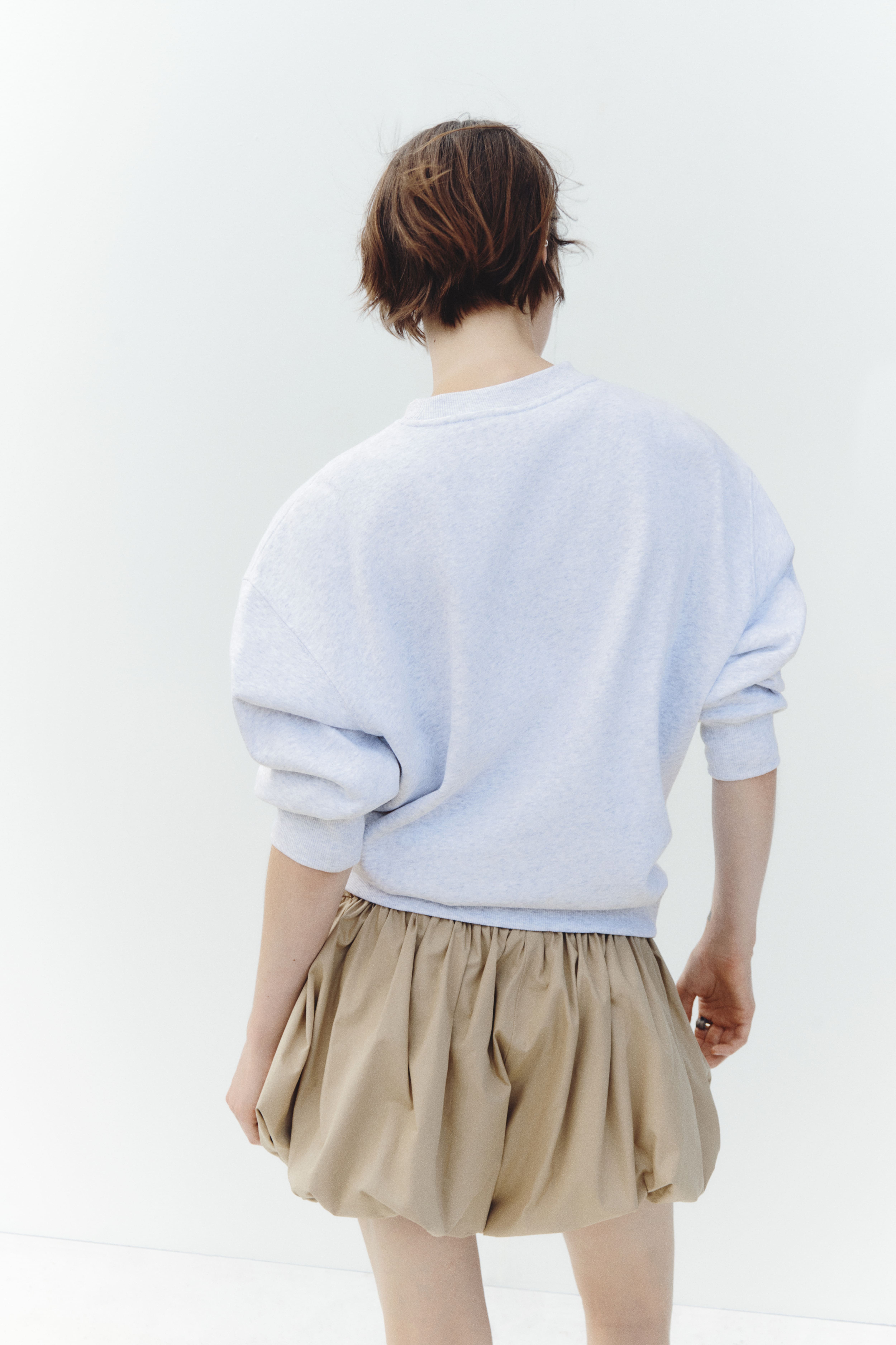 Sweatshirt with Text Motif