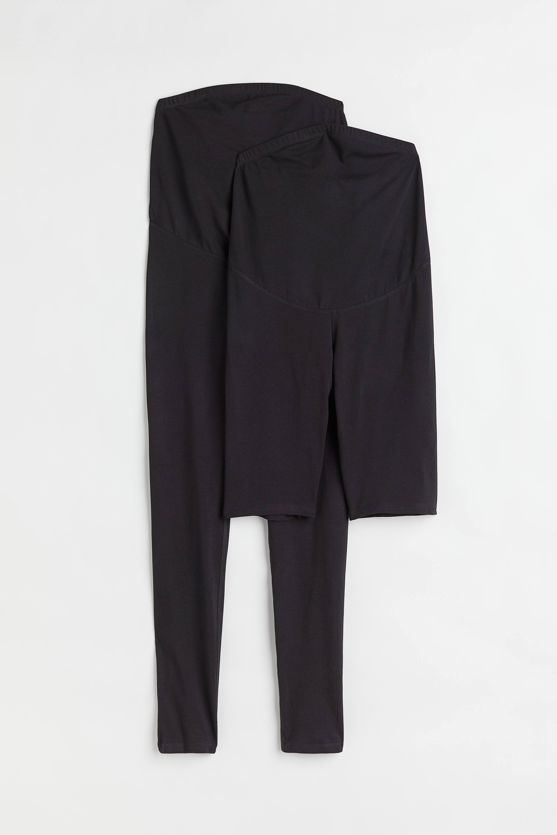 MAMA Leggings and cycling shorts High waist Long Black Ladies