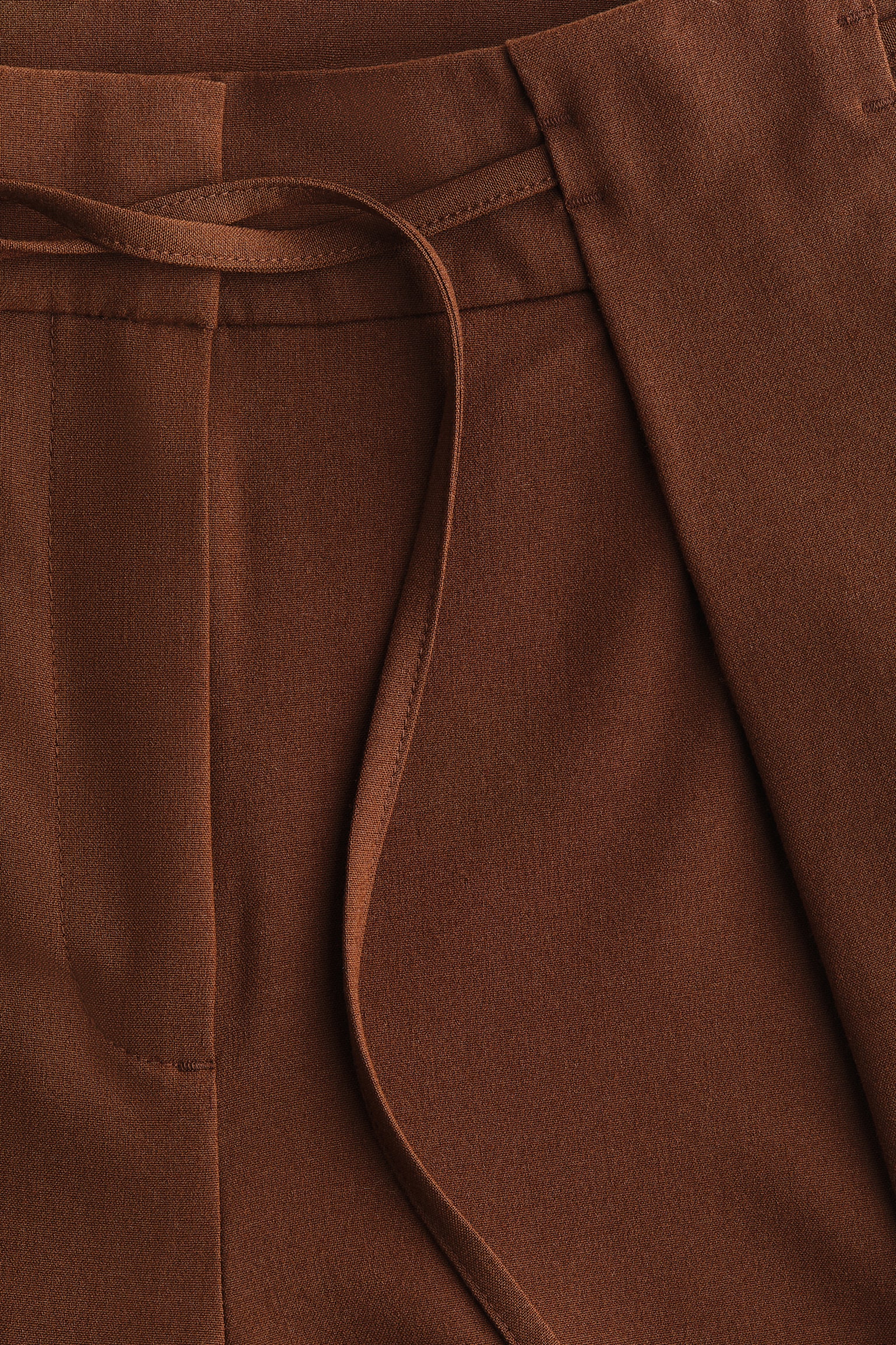 Layered-look trousers - Brown - 5