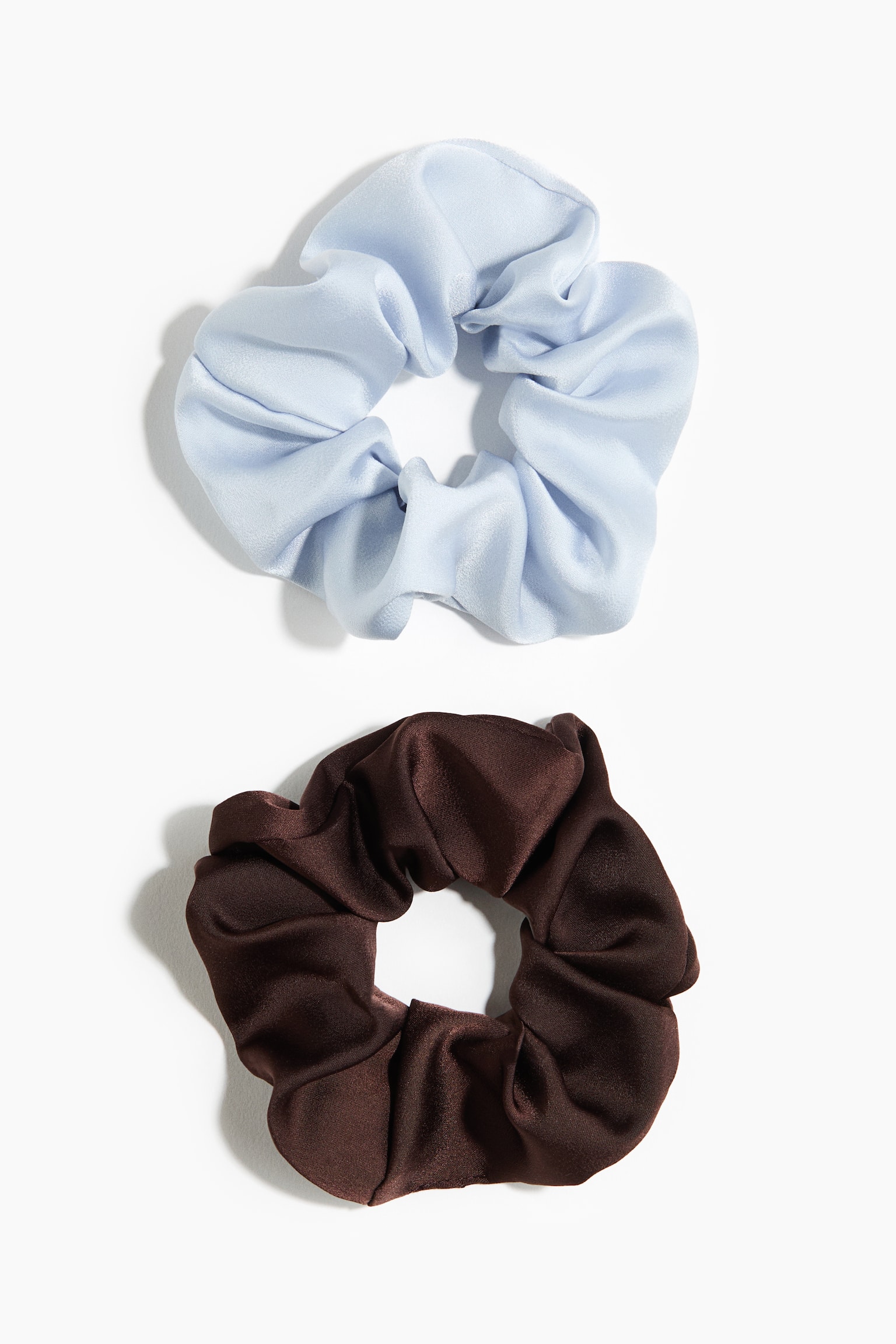2-pack de scrunchies - Café oscuro/Azul claro