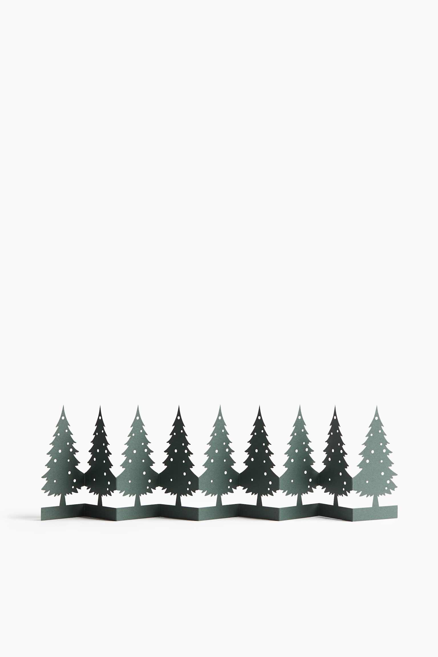 Foldable Christmas decoration - Dark green/Gullfarget/Cream