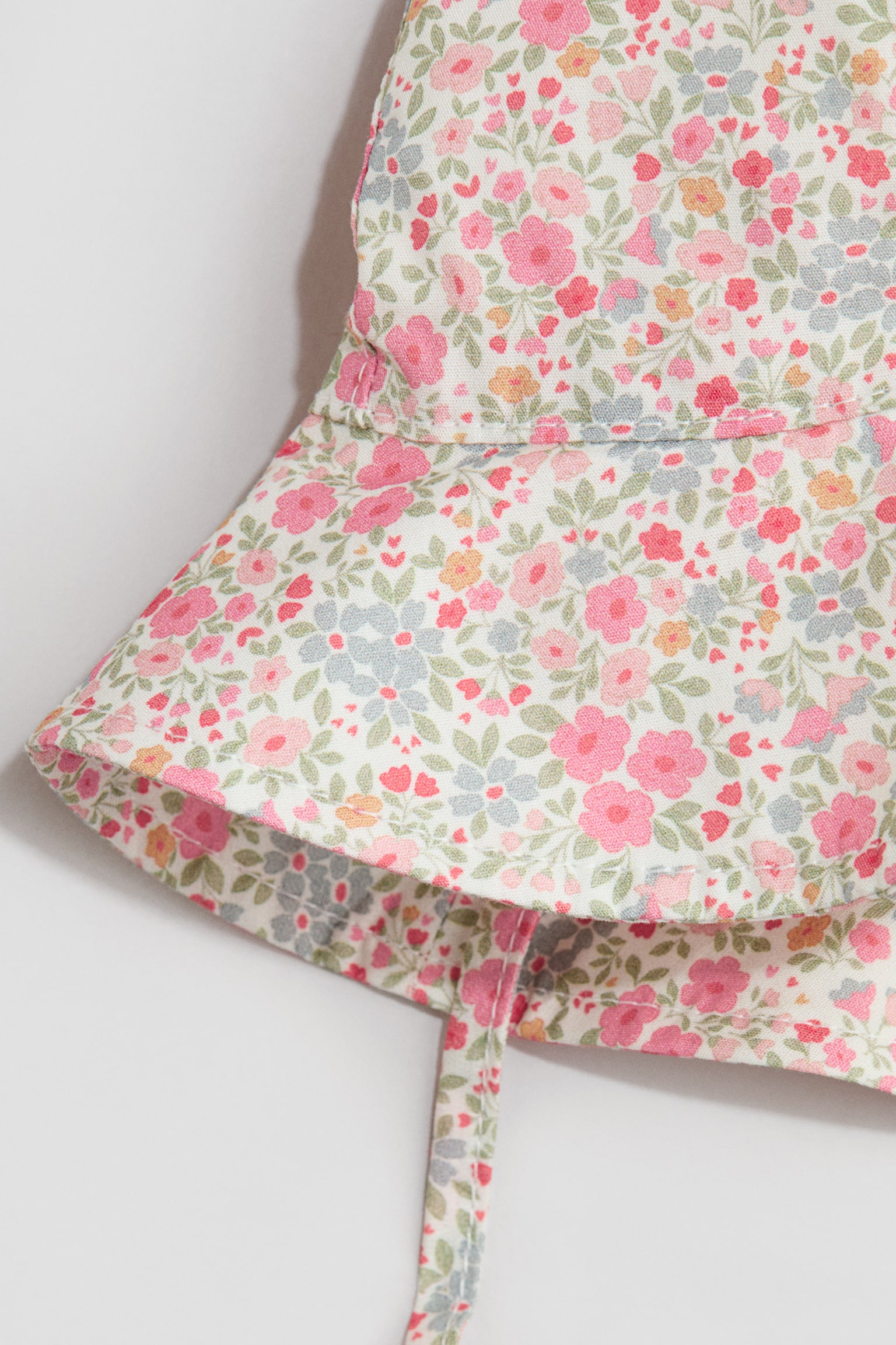 Sun hat - Pink/Floral/White/Cherries/Light blue - 2