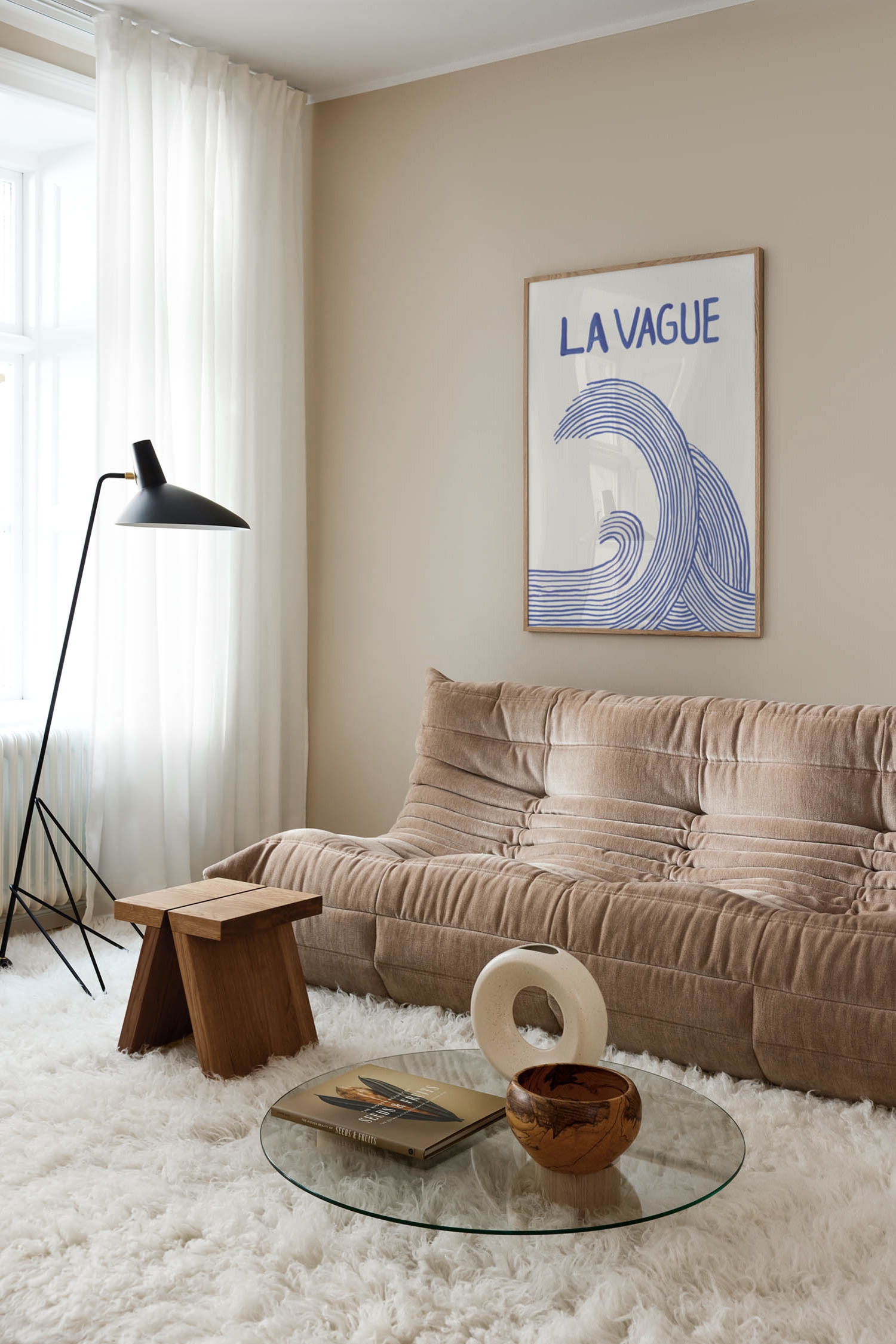 La Vague Poster - Blau